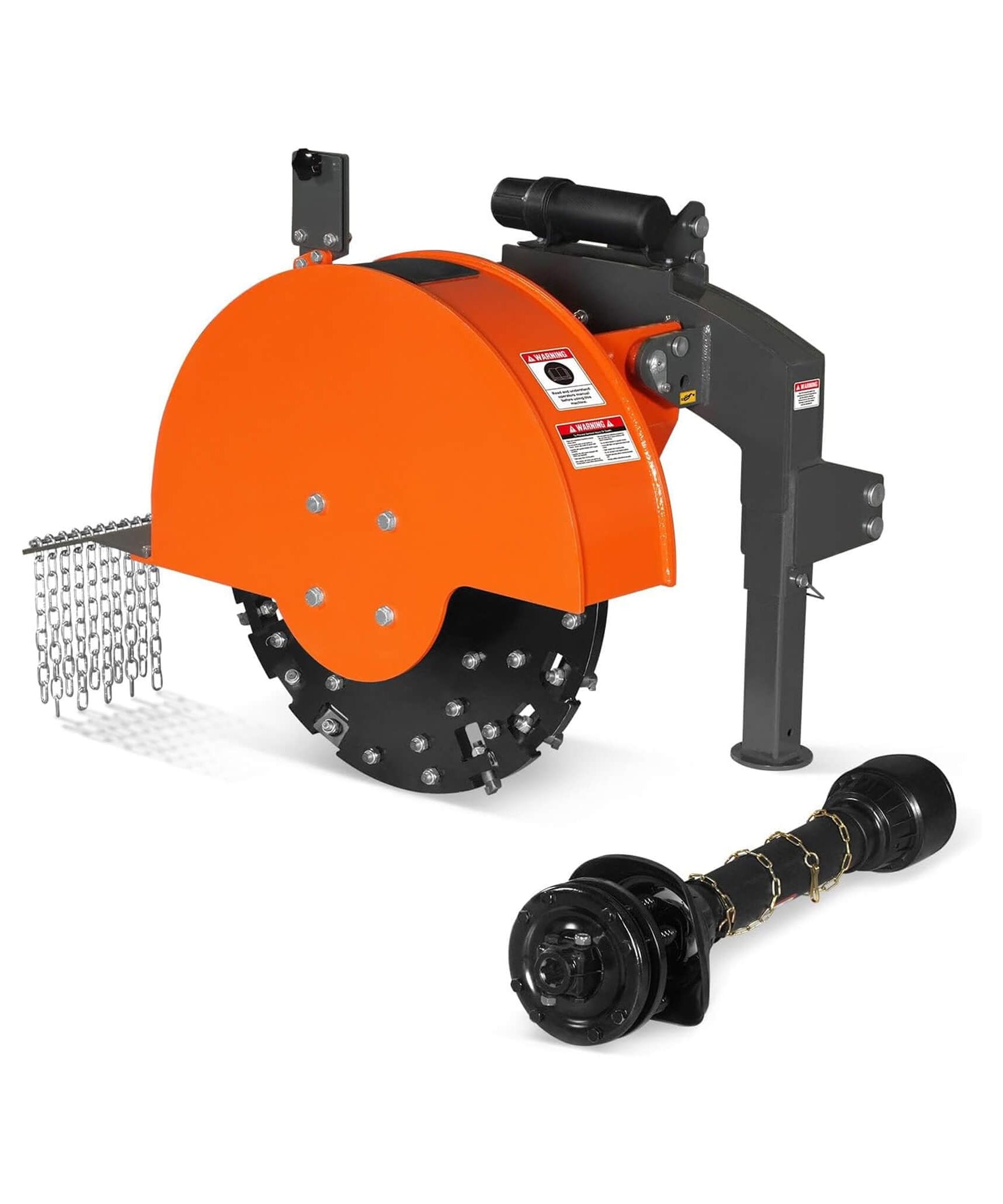 Heavy-Duty 30-Inch 3-Point PTO Stump Grinder For 40-100HP Tractors [PTO Shaft Included] (SAK47092)