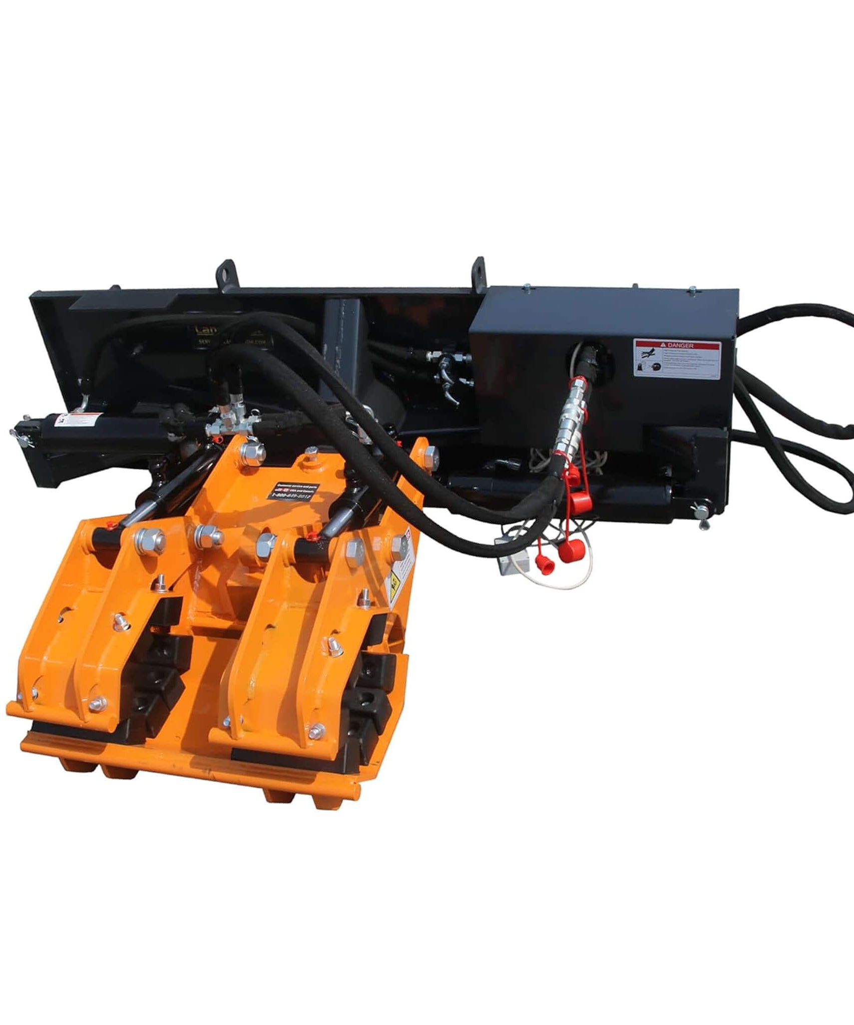Heavy-Duty 32FT Double Pole Claw Dual Grapple Skid Steer Attachment (SAK25497)