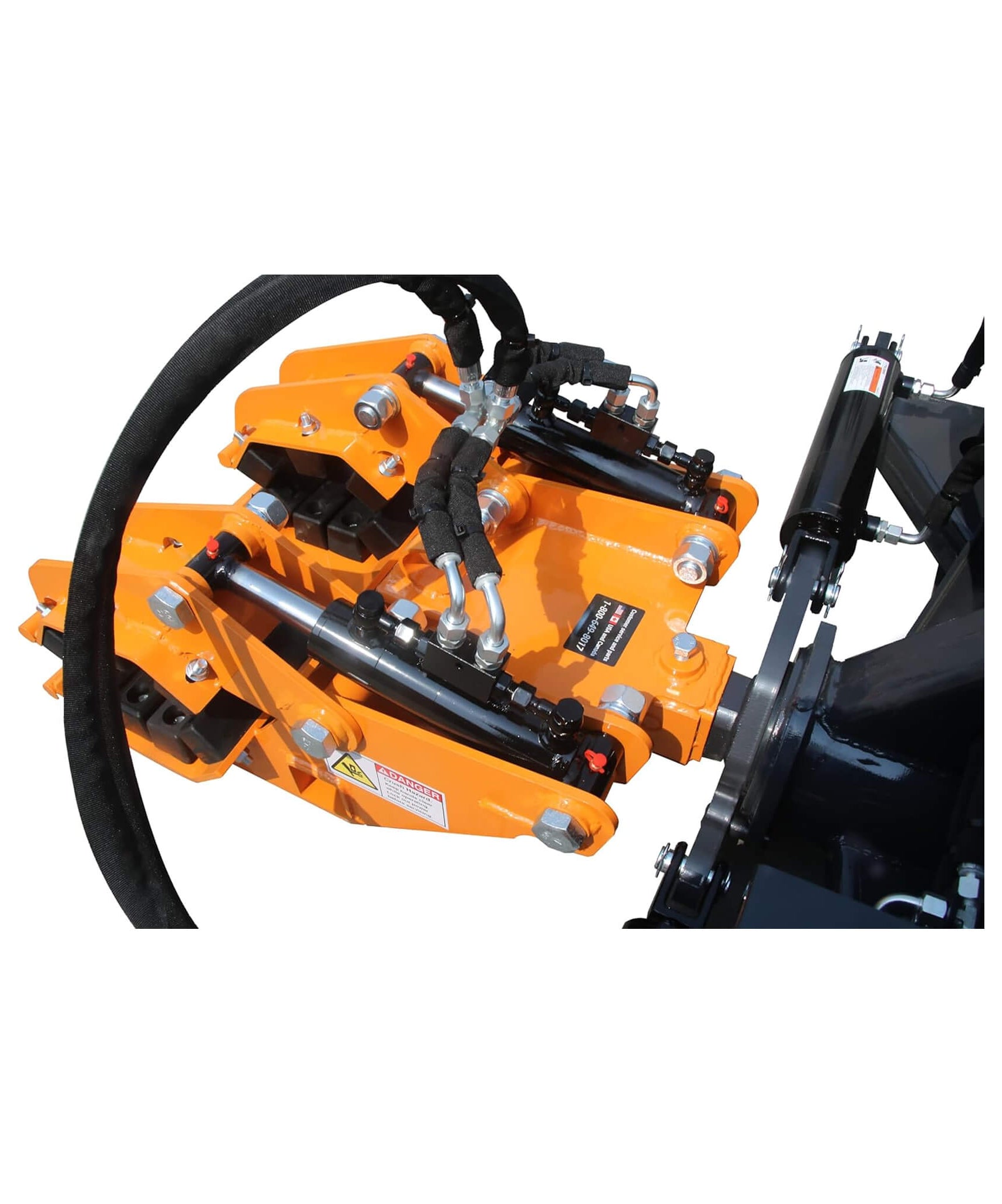 Heavy-Duty 32FT Double Pole Claw Dual Grapple Skid Steer Attachment (SAK25497)