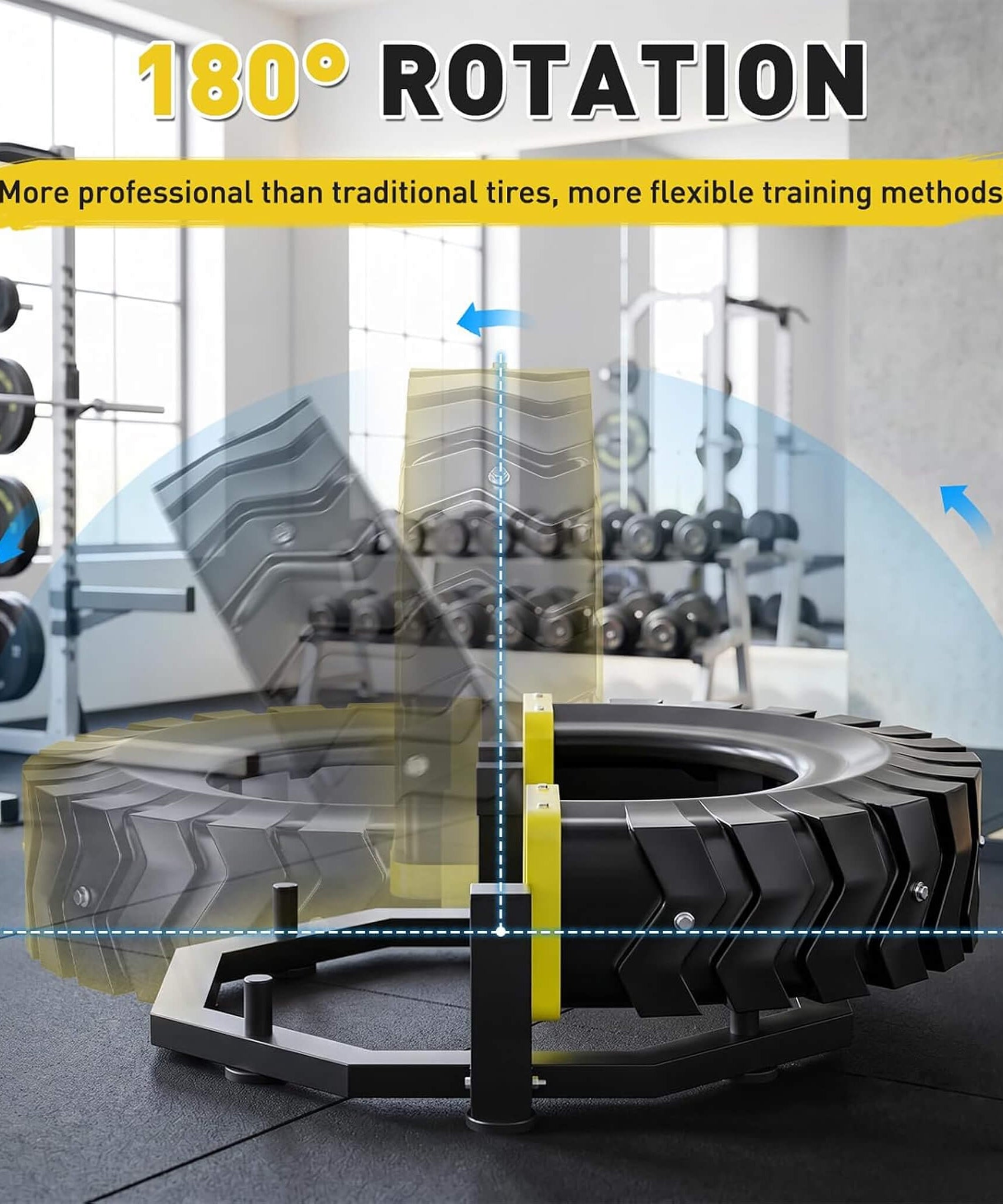 Rovix Heavy-Duty 330LBS Multifunctional Flip Machine With Anti-Slip Base (SAK90527)