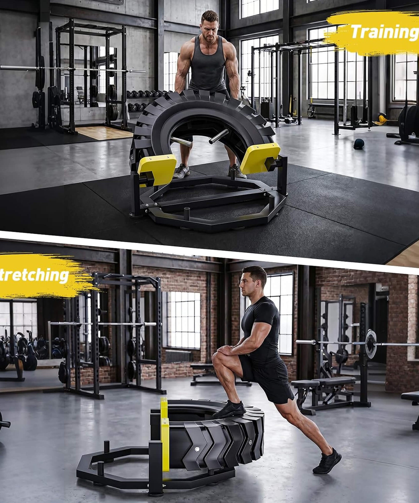 Rovix Heavy-Duty 330LBS Multifunctional Flip Machine With Anti-Slip Base (SAK90527)