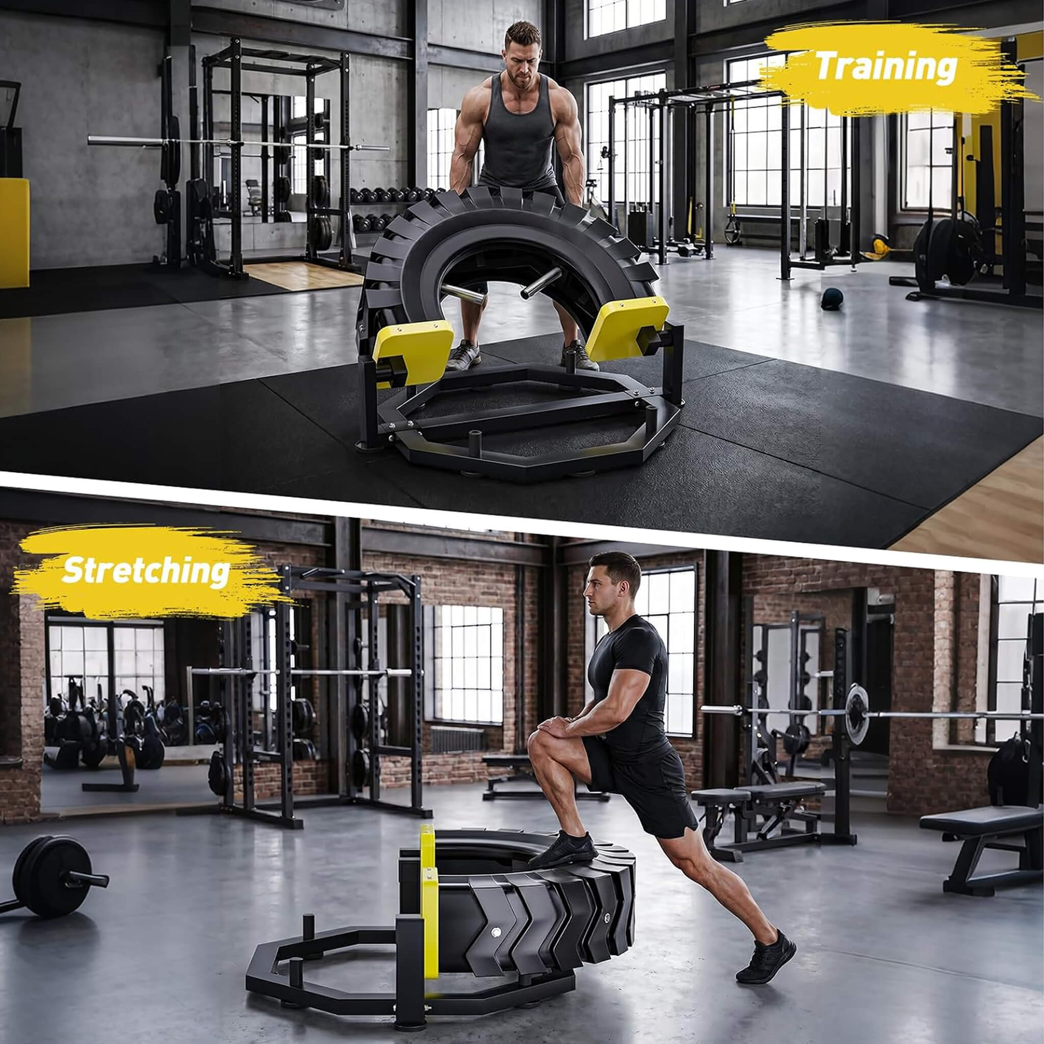 Rovix Heavy-Duty 330LBS Multifunctional Flip Machine With Anti-Slip Base (SAK90527)