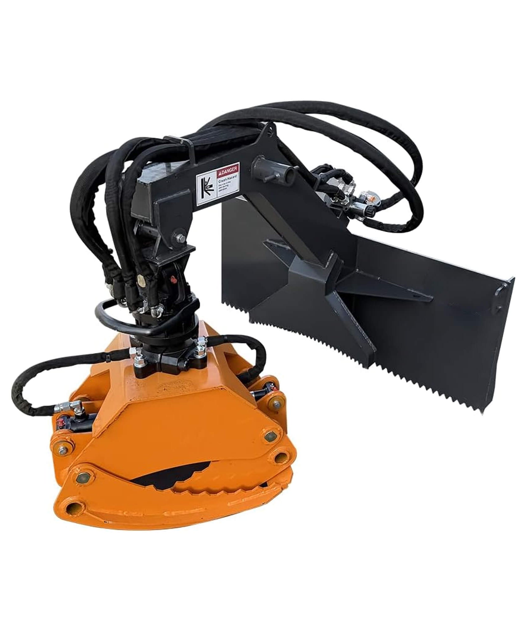 Heavy-Duty 360-Degree Rotating Log Grapple Skid Steer Attachment (SAK43867)