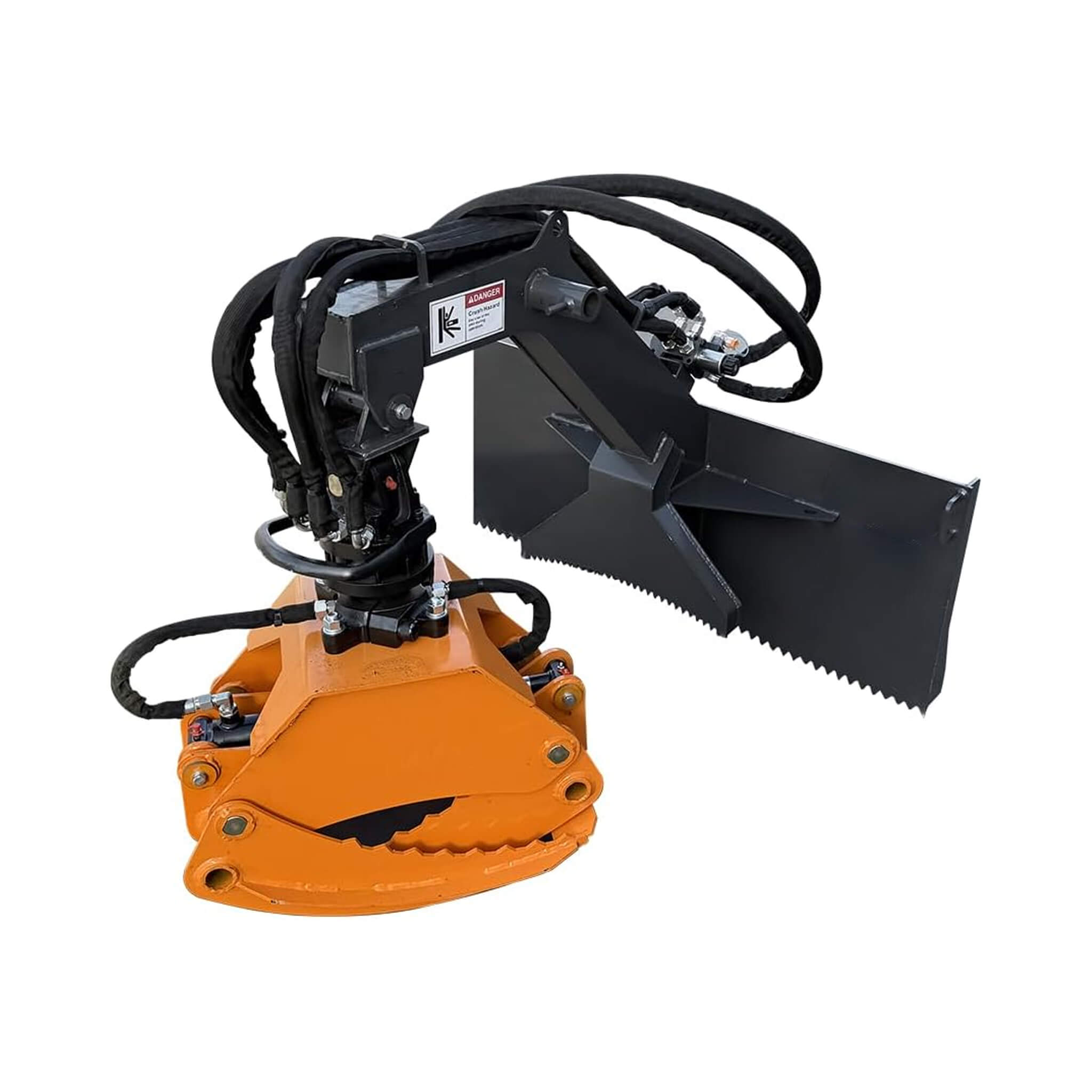 Heavy-Duty 360-Degree Rotating Log Grapple Skid Steer Attachment (SAK43867)
