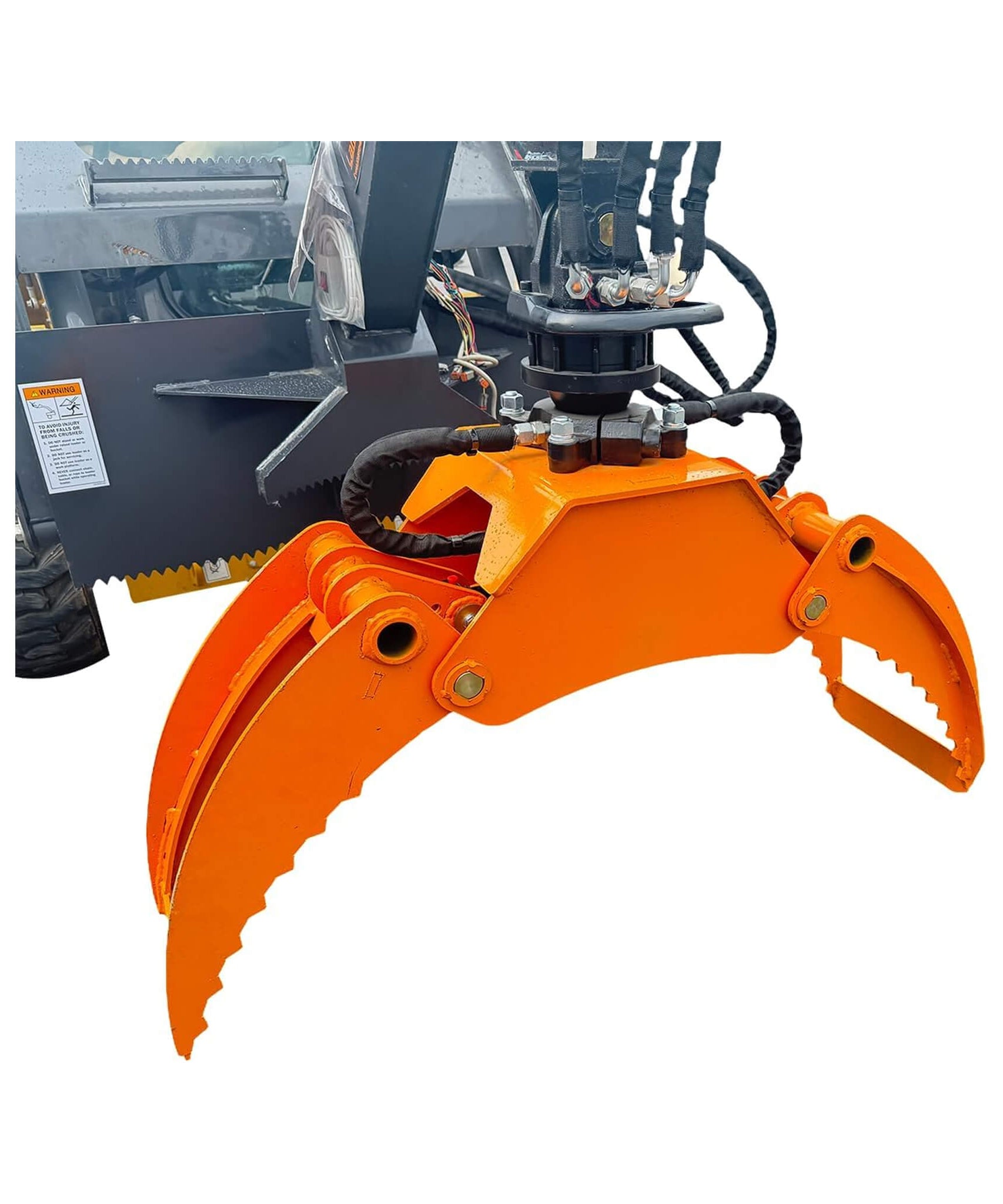 Heavy-Duty 360-Degree Rotating Log Grapple Skid Steer Attachment (SAK43867)
