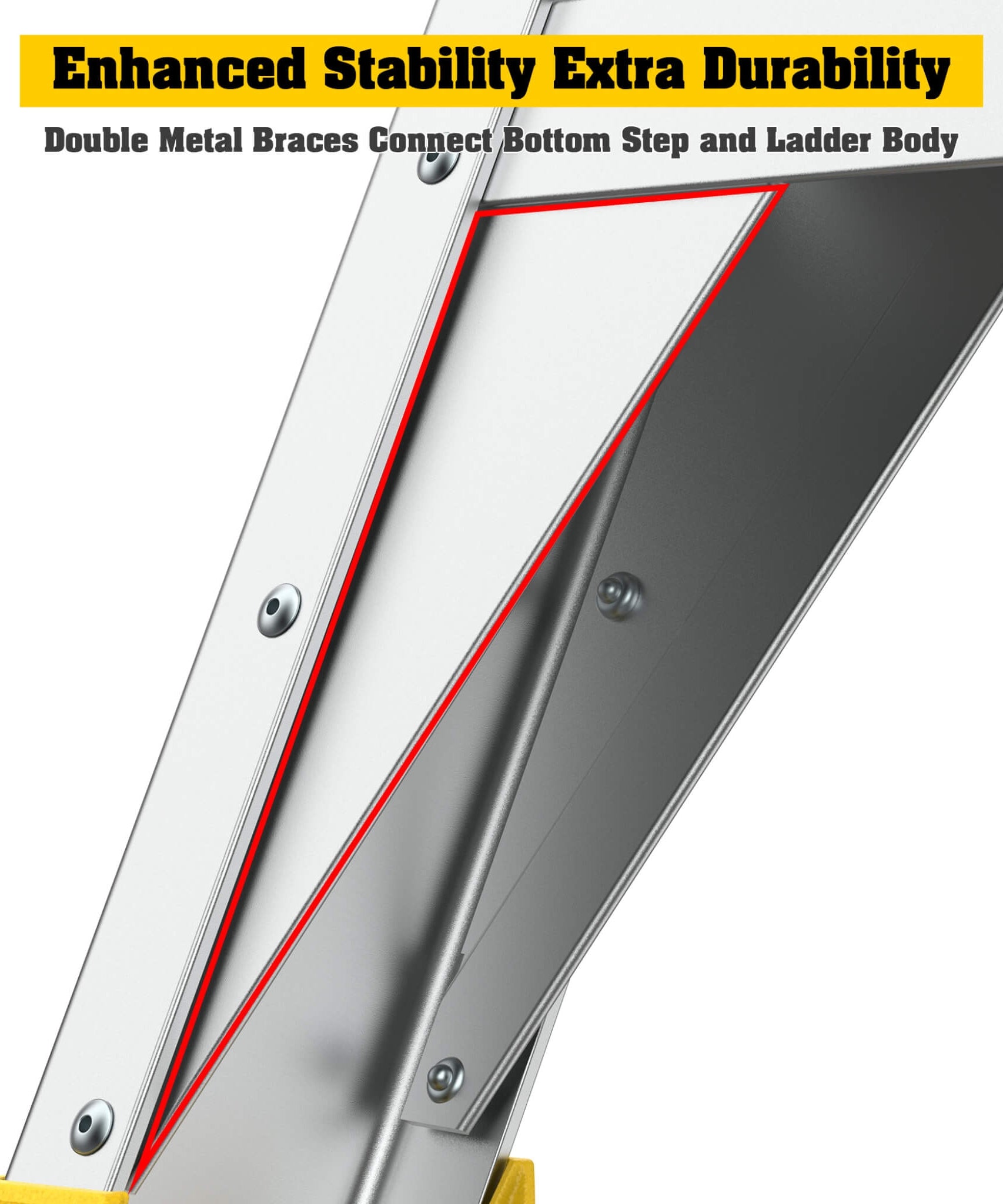 Heavy-Duty 375-Pound Aluminum Rolling Platform Ladder (SAK61724)
