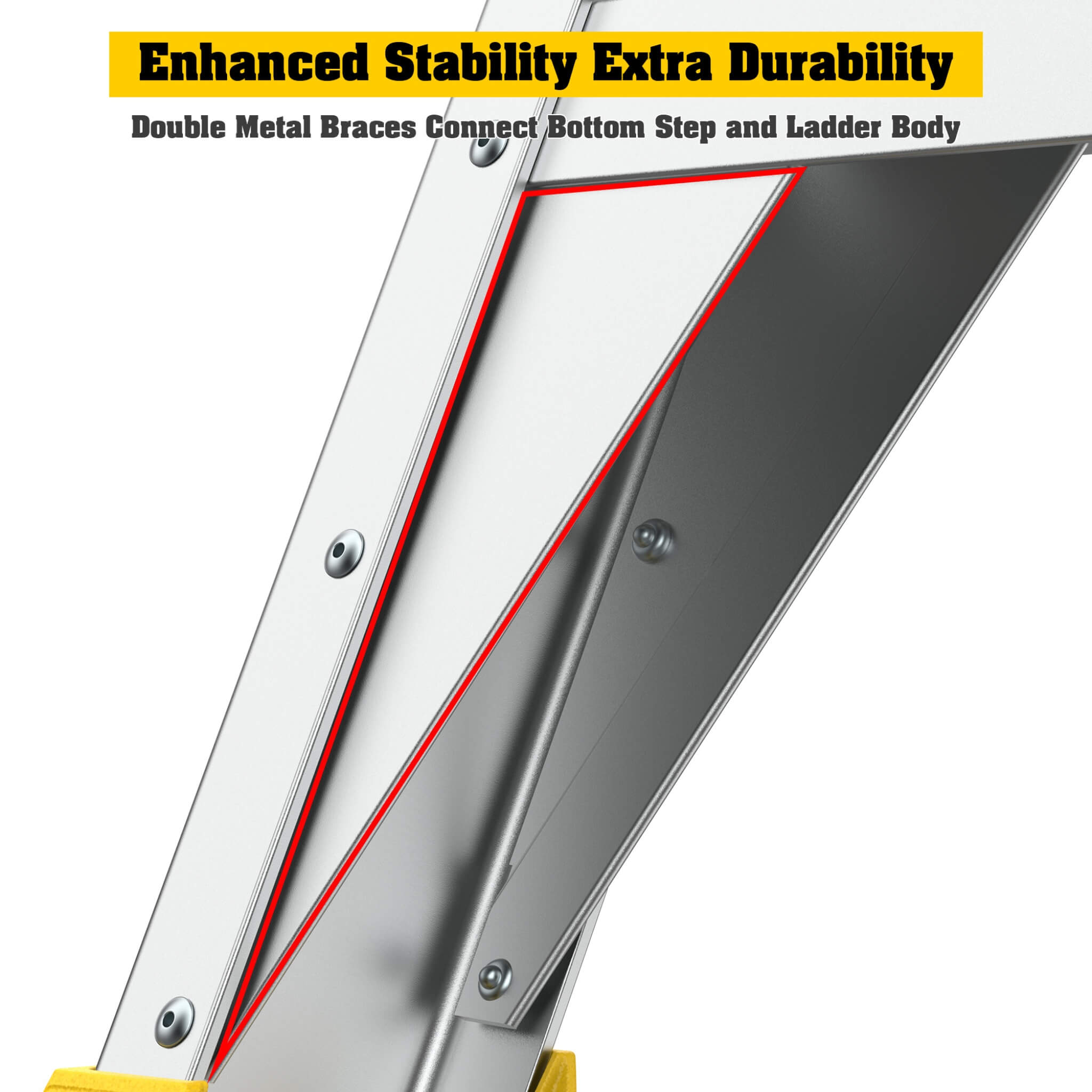 Heavy-Duty 375-Pound Aluminum Rolling Platform Ladder (SAK61724)
