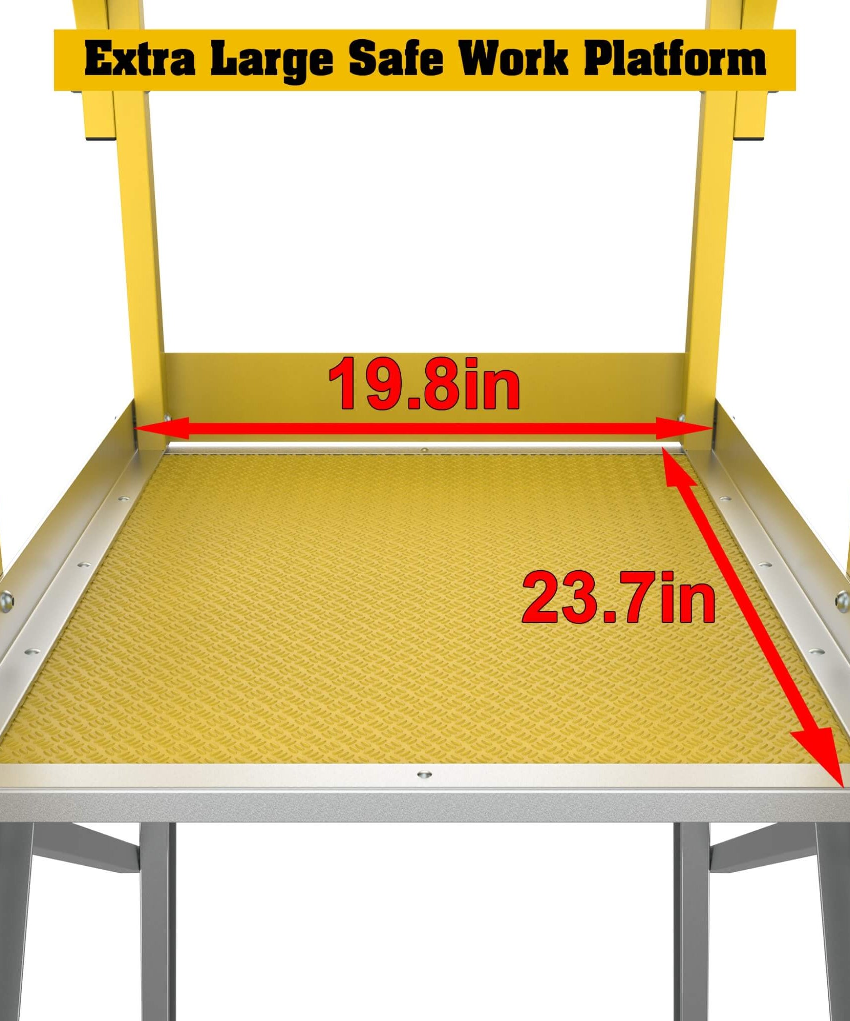 Heavy-Duty 375-Pound Aluminum Rolling Platform Ladder (SAK61724)