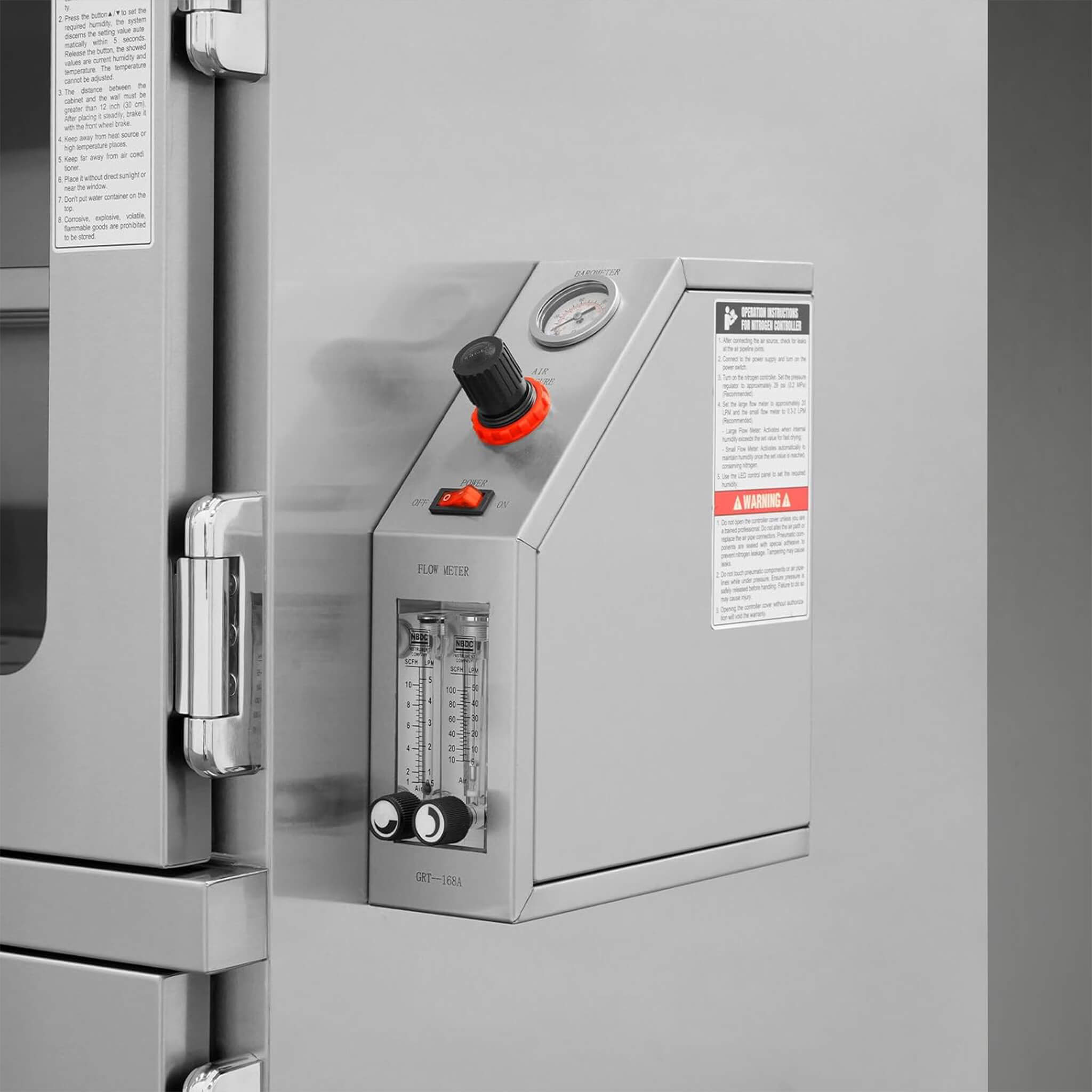 Heavy-Duty 377-Gallon Stainless Steel Nitrogen Dry Cabinet [1-60% RH] (SAK48625)