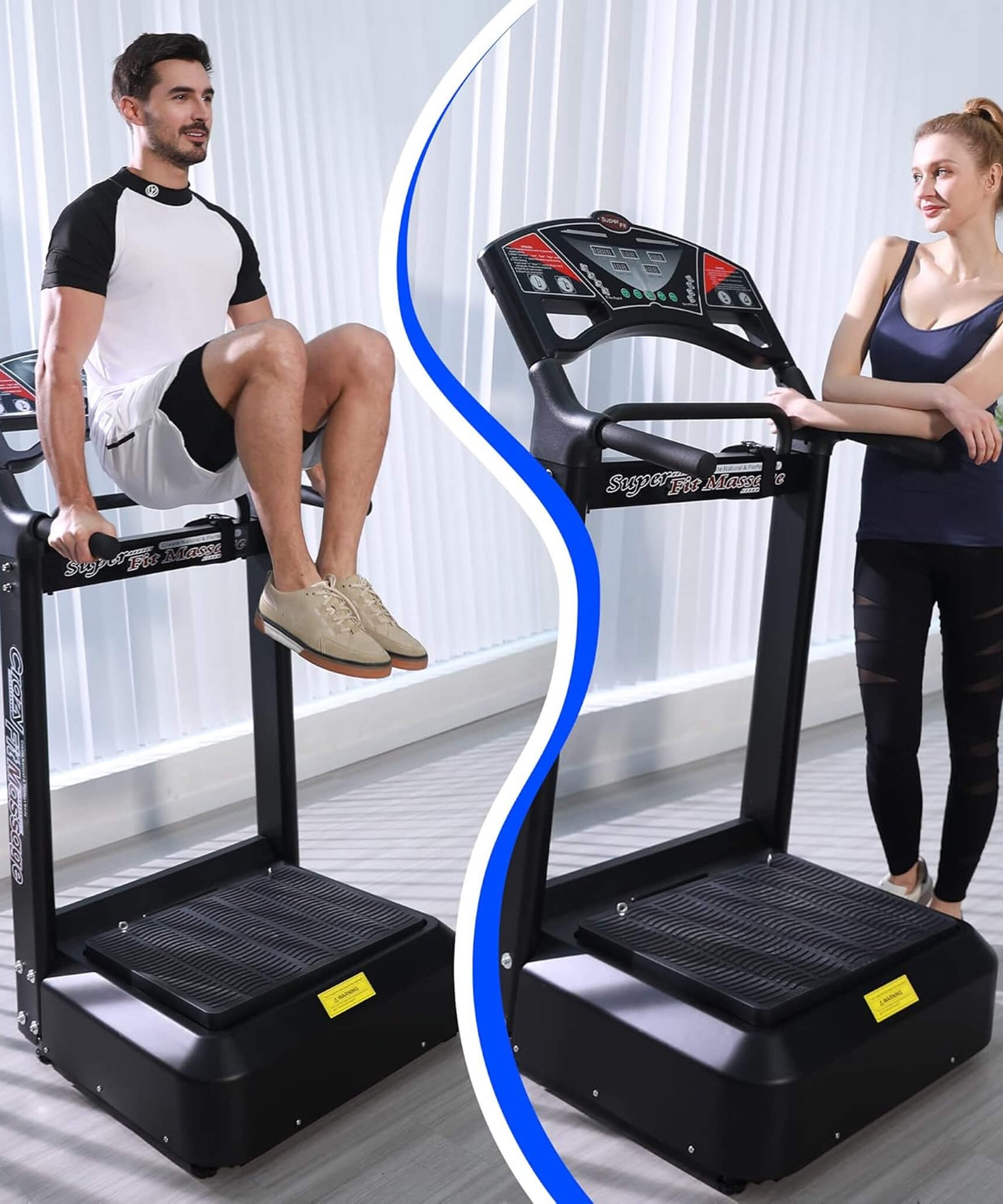Rovix Heavy-Duty 400LBS Whole Body Vibration Plate Workout Machine (SAK57390)