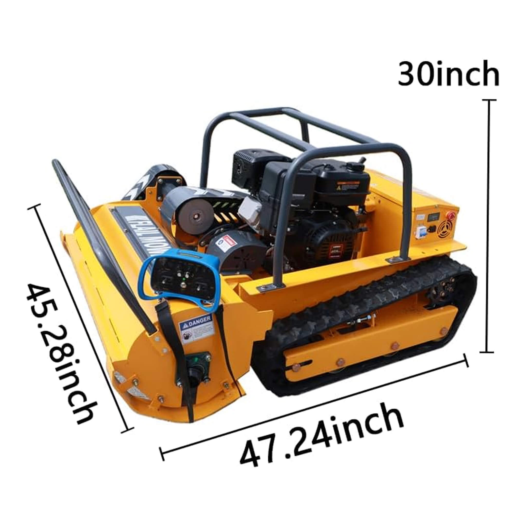 Heavy-Duty 459CC Commercial Remote-Controlled Hybrid Mower (SAK68124)