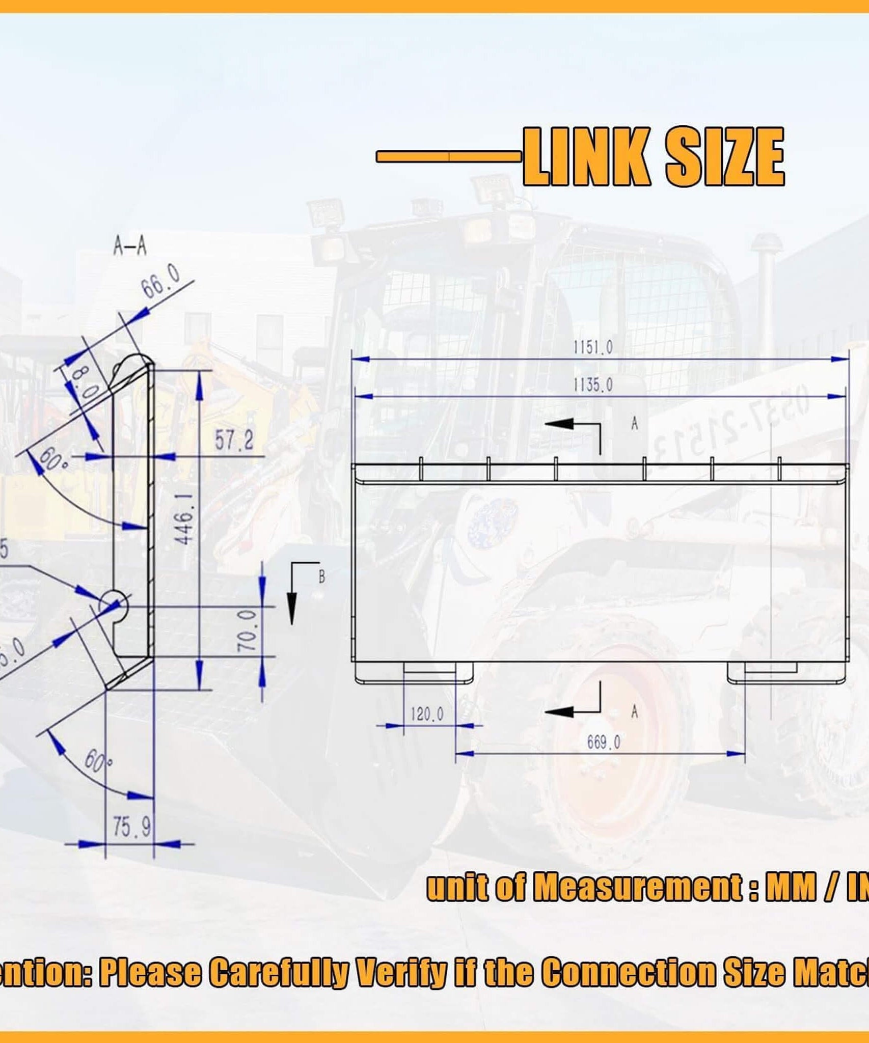 Heavy-Duty 46-Inch Drum Forestry Skid Steer Mulcher Attachment (SAK30495)