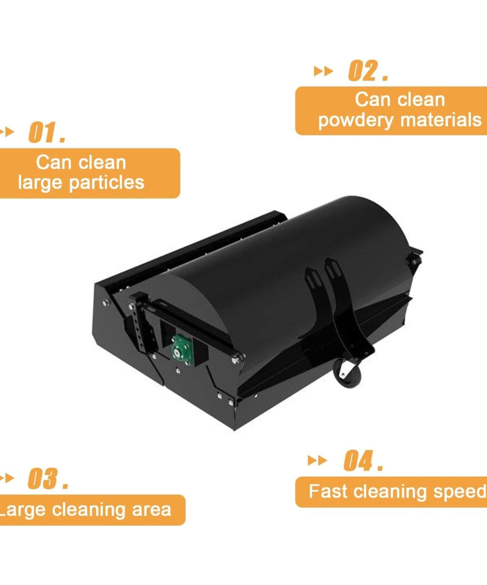 Heavy-Duty 48-Inch Mini Skid Steer Sweeper Attachment (SAK94820)