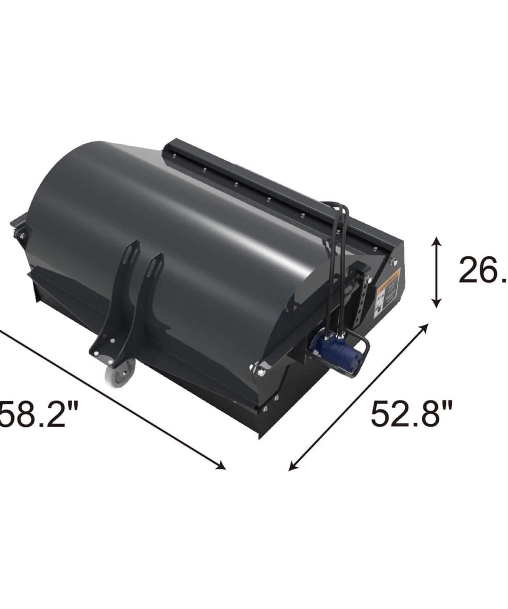 Heavy-Duty 48-Inch Mini Skid Steer Sweeper Attachment (SAK94820)