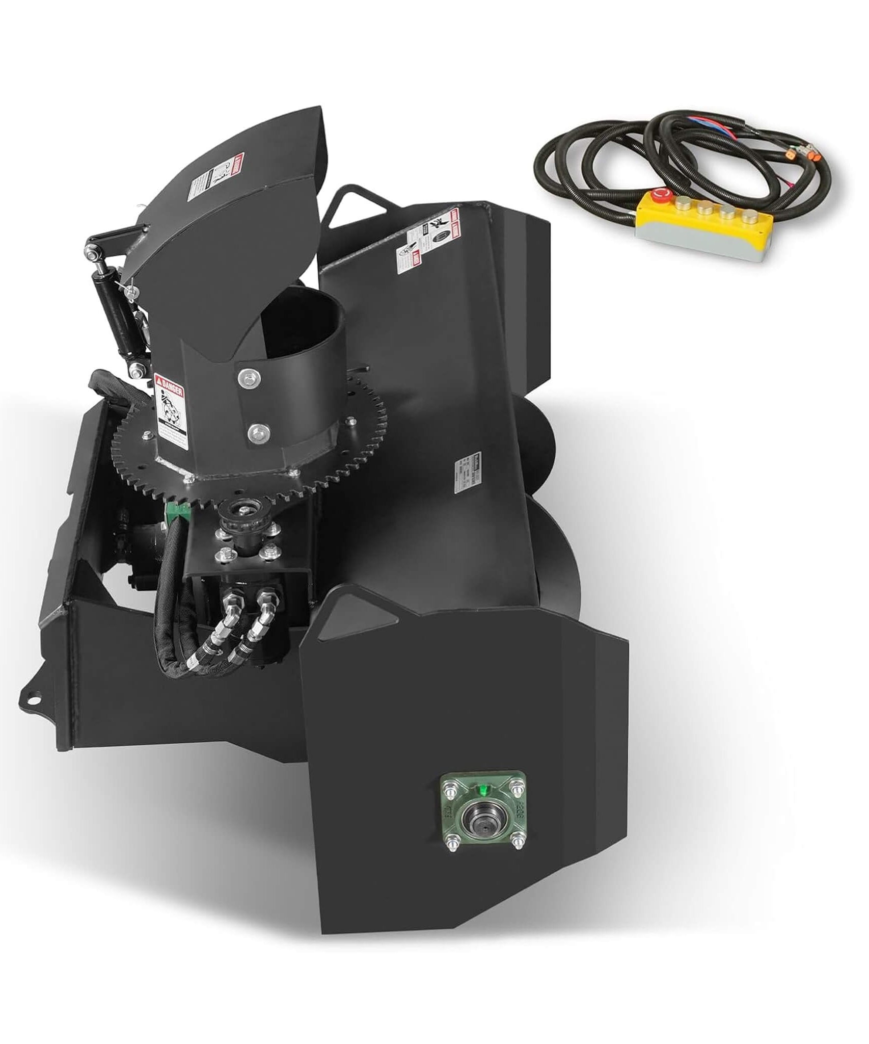 Heavy-Duty 48-Inch Remote Control Hydraulic Mini Skid Steer Snow Blower Attachment (SAK34782)