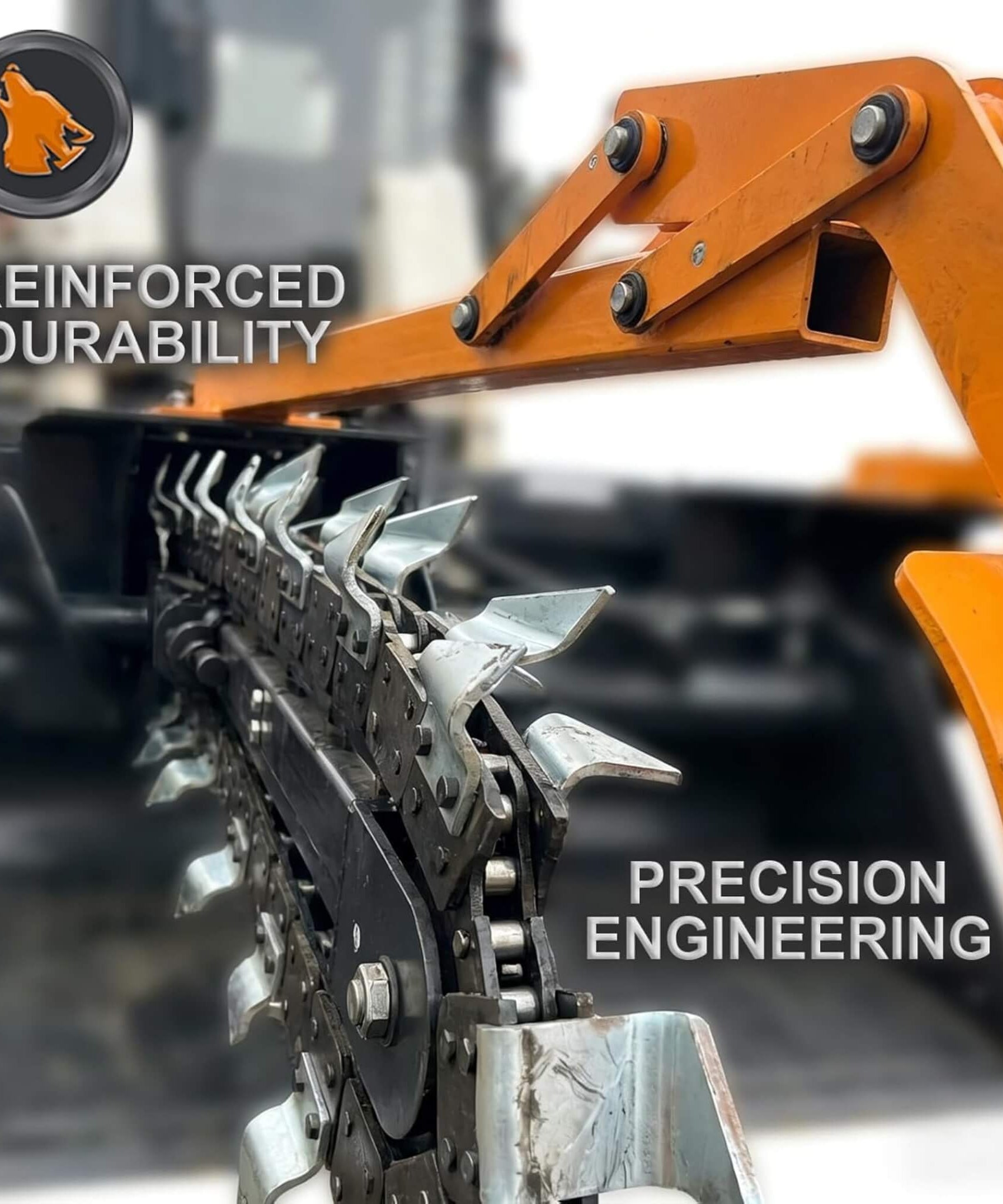 Heavy-Duty 48-Inch Skid Steer Attachment Trencher With Auger (SAK16842)