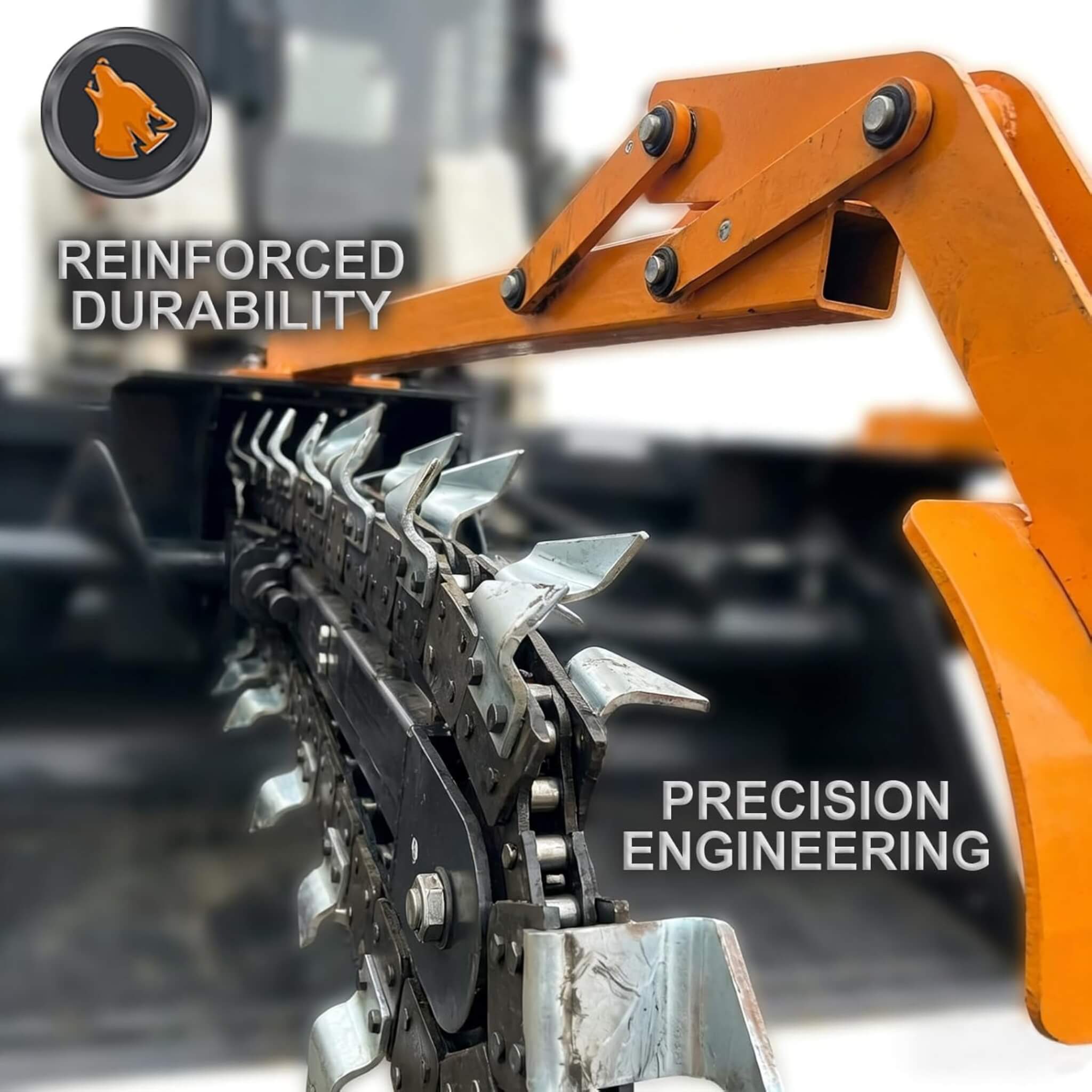 Heavy-Duty 48-Inch Skid Steer Attachment Trencher With Auger (SAK16842)