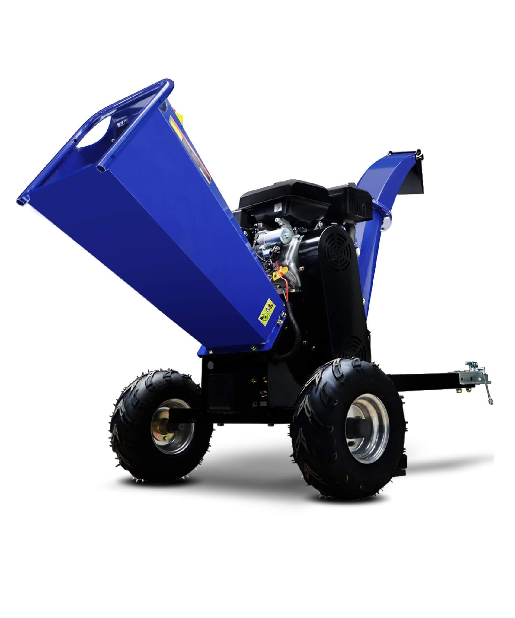 Heavy-Duty 5-Inch 15HP 420CC Gas Drum Wood Chipper Shredder With Electric Start And Tow Hitch (SAK48652)