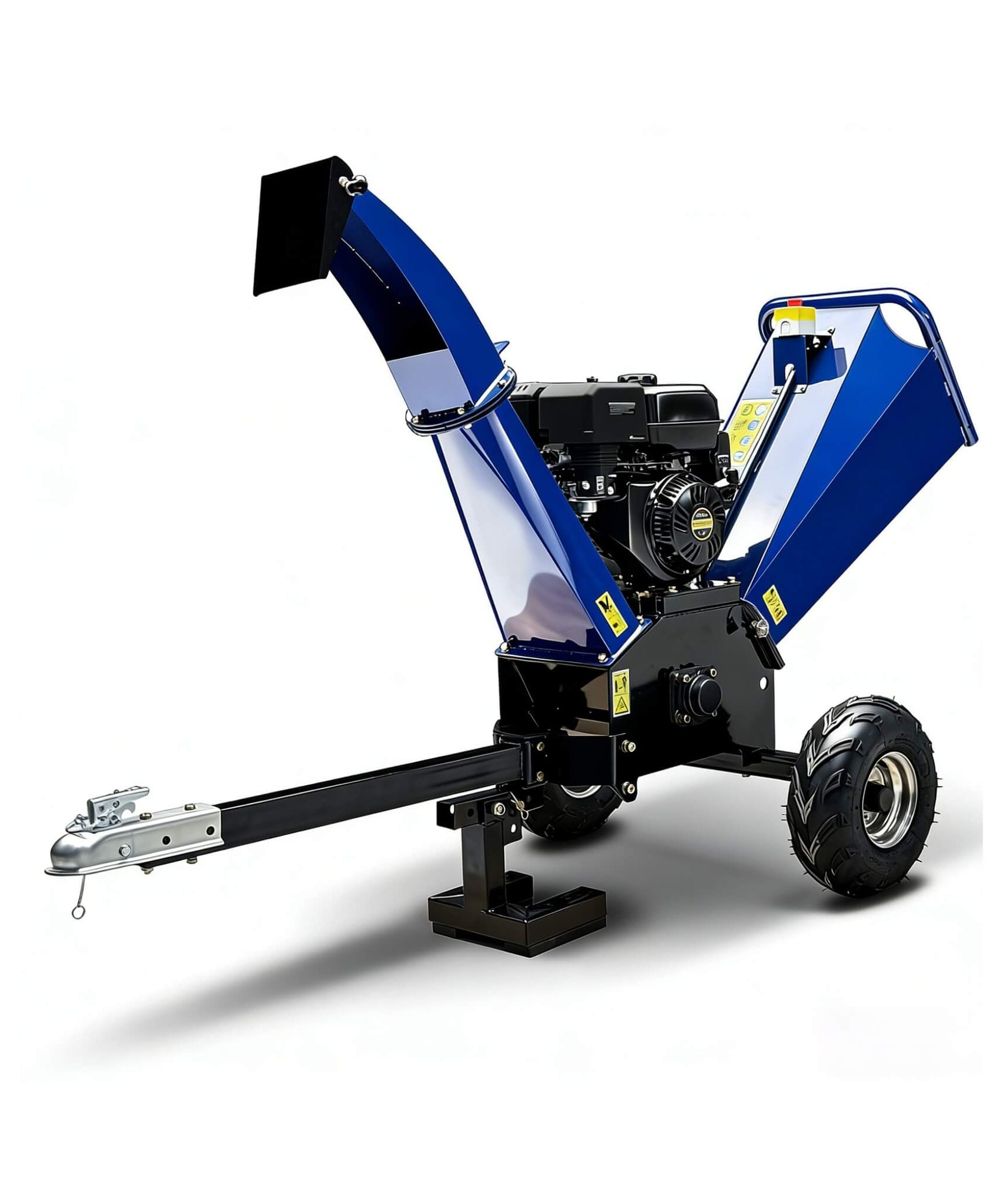 Heavy-Duty 5-Inch 15HP 420CC Gas Drum Wood Chipper Shredder With Electric Start And Tow Hitch (SAK48652)