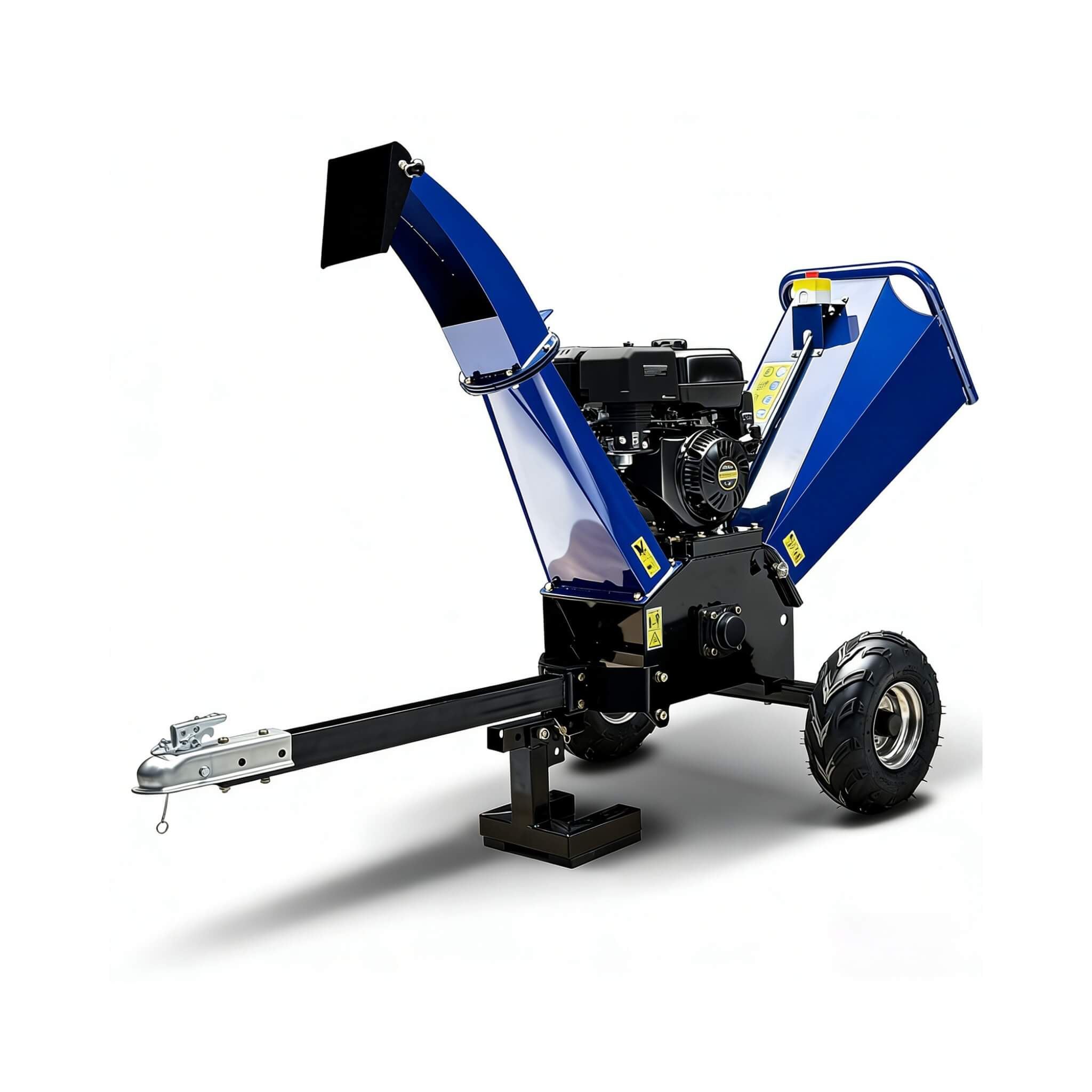Heavy-Duty 5-Inch 15HP 420CC Gas Drum Wood Chipper Shredder With Electric Start And Tow Hitch (SAK48652)