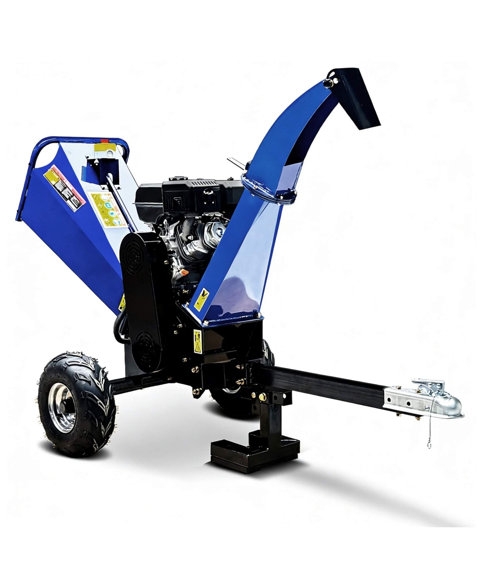 Heavy-Duty 5-Inch 15HP 420CC Gas Drum Wood Chipper Shredder With Electric Start And Tow Hitch (SAK48652)