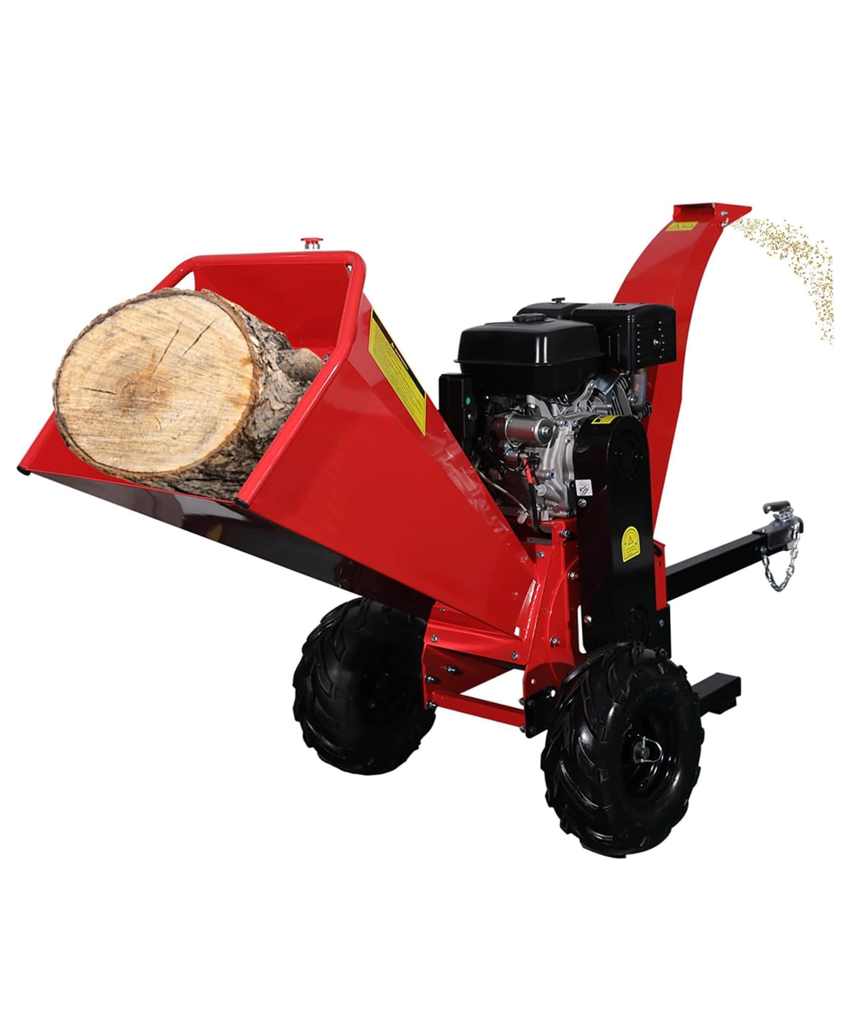 Heavy-Duty 5-Inch 420CC 15HP Towable Gas Wood Chipper Shredder Mulcher (SAK17493)