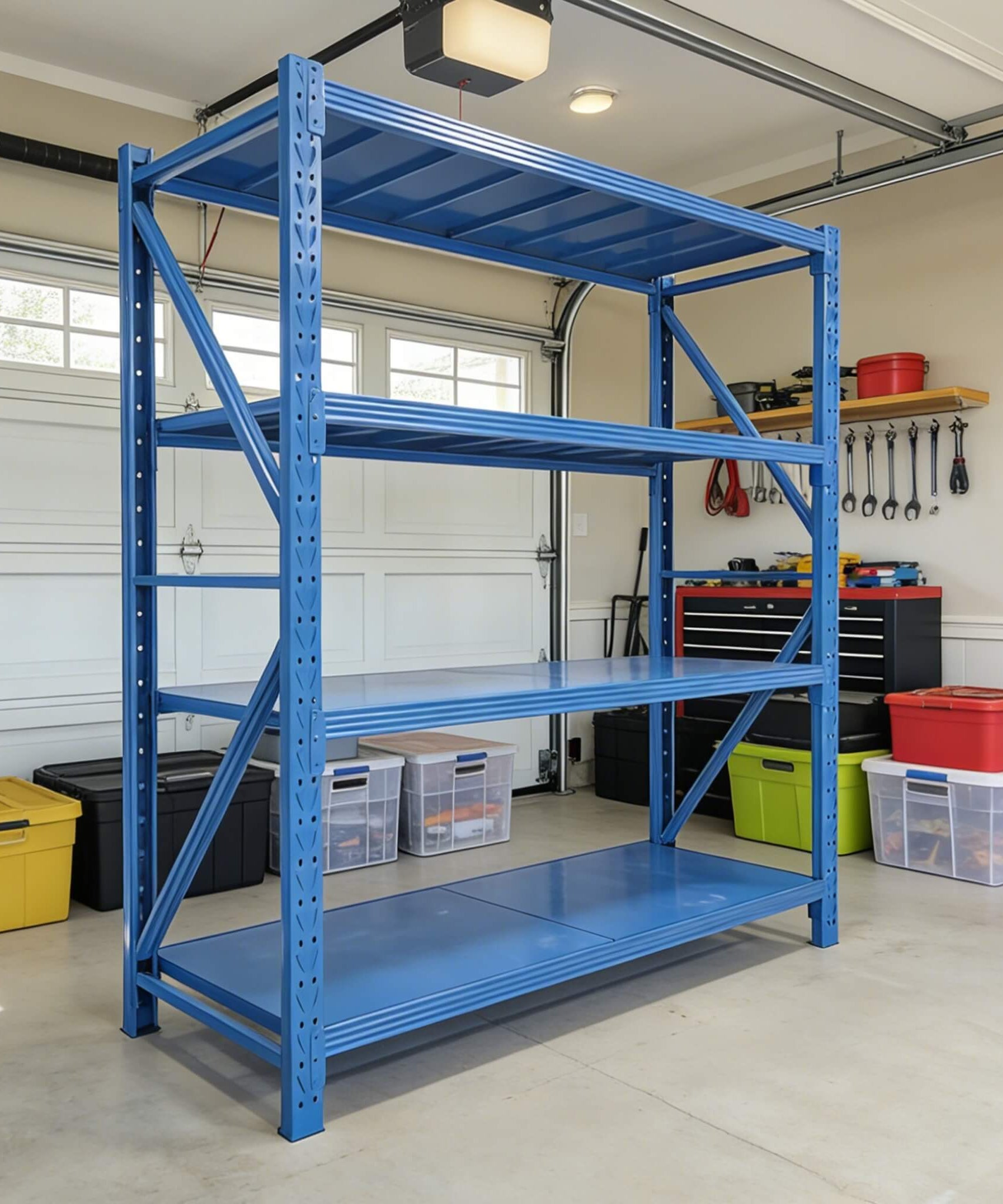 Heavy-Duty 5000-Pound 4-Tier Adjustable Steel Garage Shelf (SAK52841)
