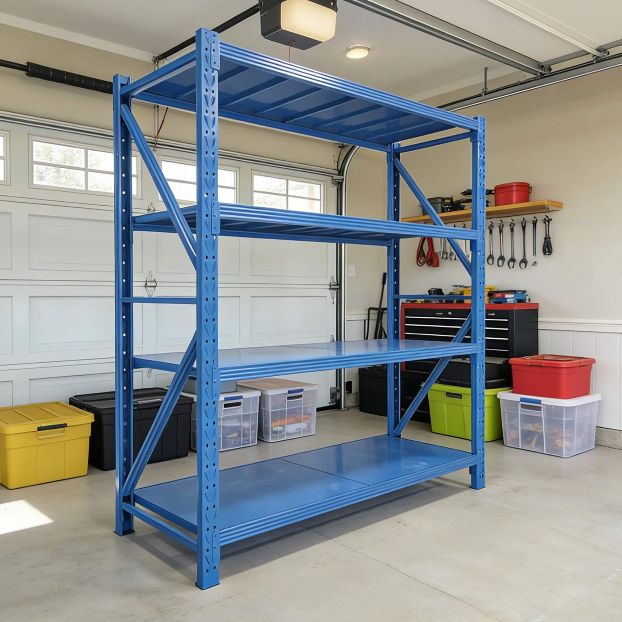 Heavy-Duty 5000-Pound 4-Tier Adjustable Steel Garage Shelf (SAK52841)