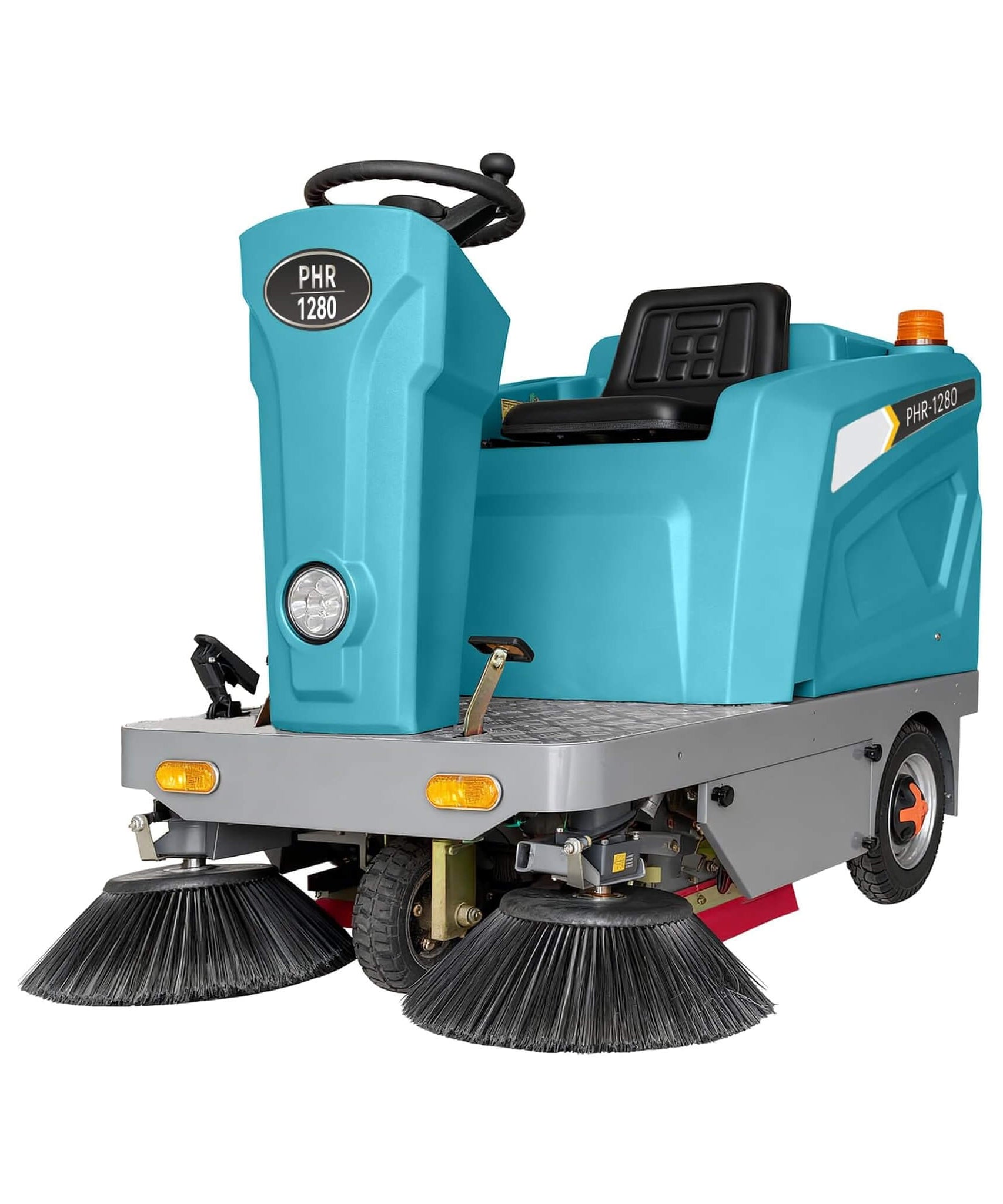 Heavy-Duty 51-Inch Electric Ride-On Floor Industrial Sweeper With Dustbin & Water Tank (SAK69418)