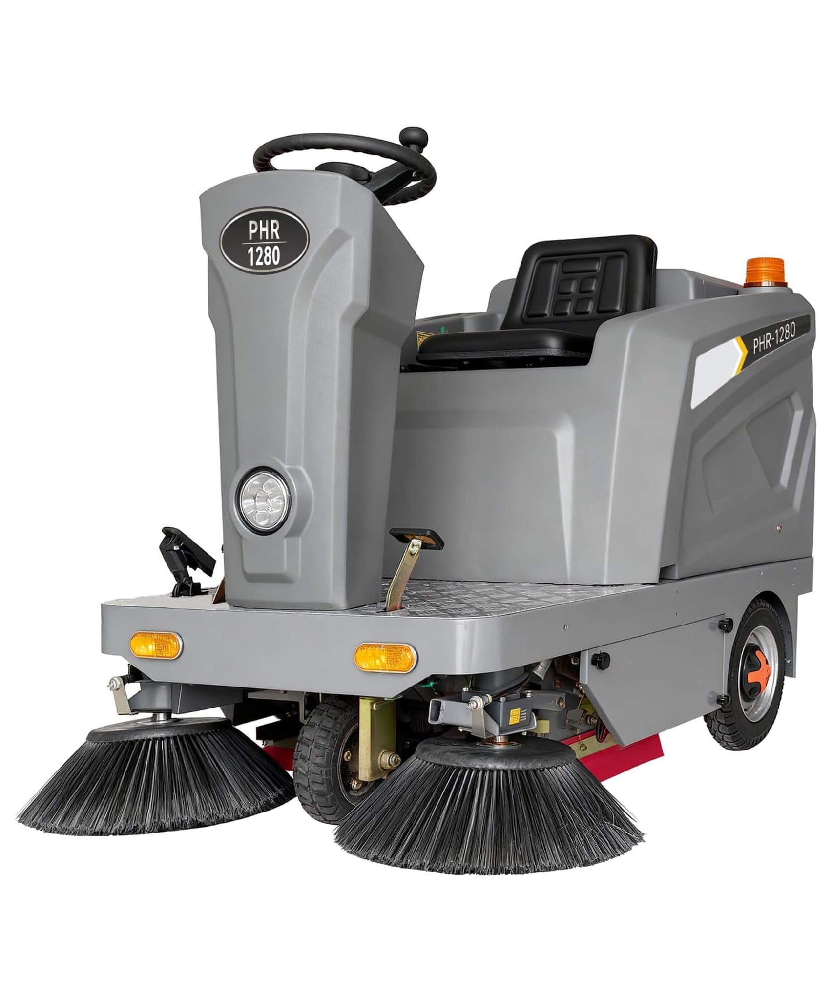 Heavy-Duty 51-Inch Electric Ride-On Floor Industrial Sweeper With Dustbin & Water Tank (SAK69418)