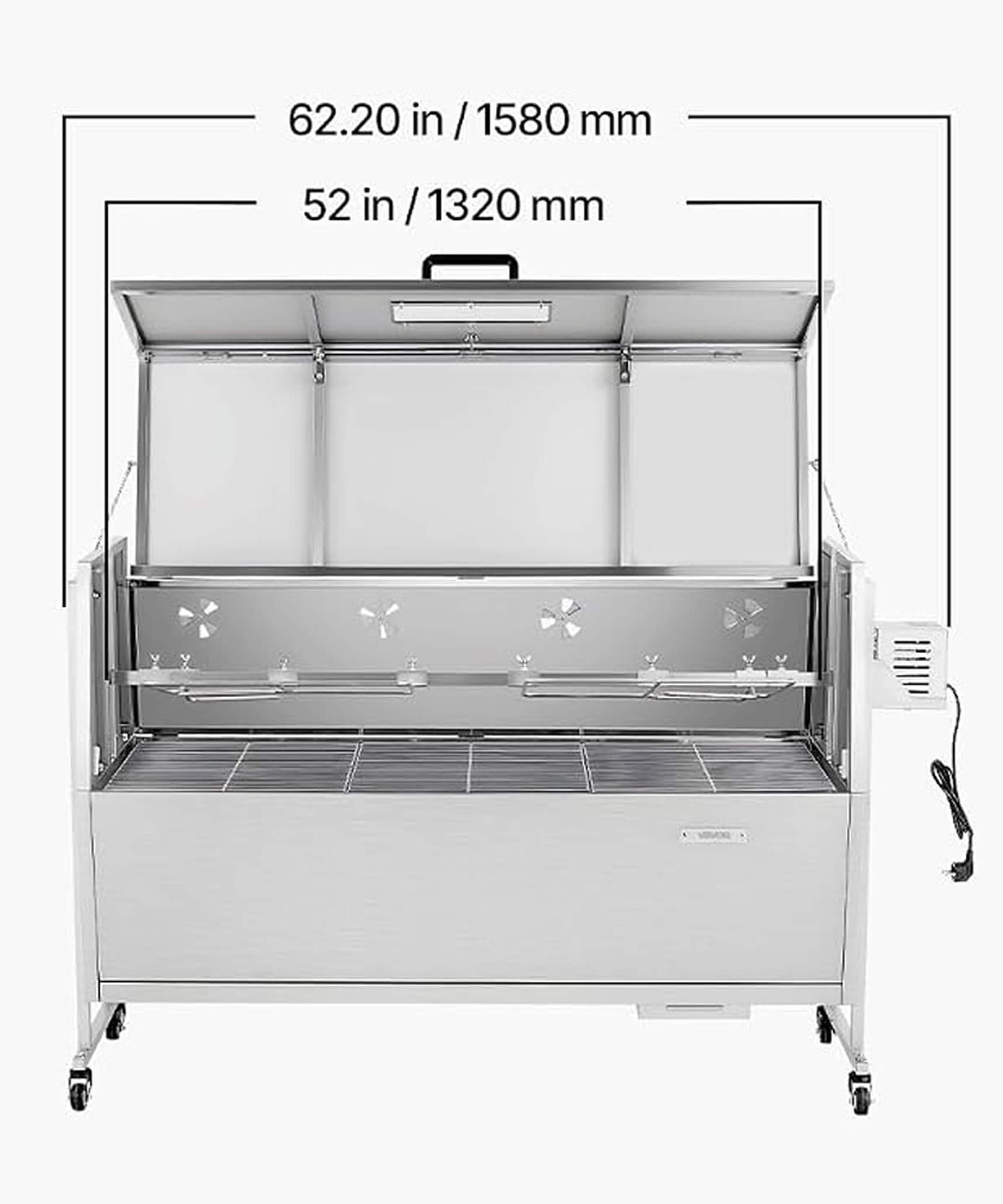Heavy-Duty Spit Roaster Rotisserie BBQ Grill For Pig, Lamb And Chicken (SAK59286)