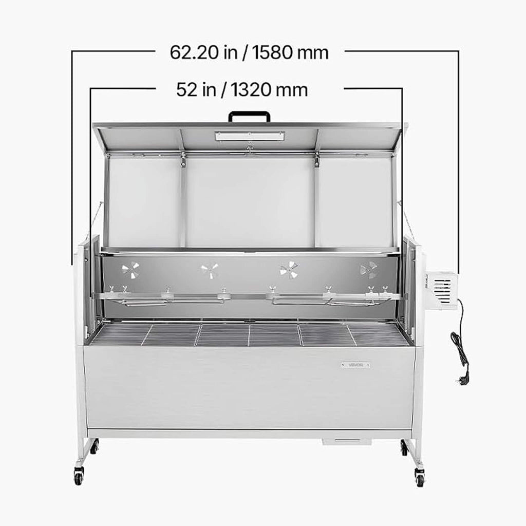 Heavy-Duty Spit Roaster Rotisserie BBQ Grill For Pig, Lamb And Chicken (SAK59286)