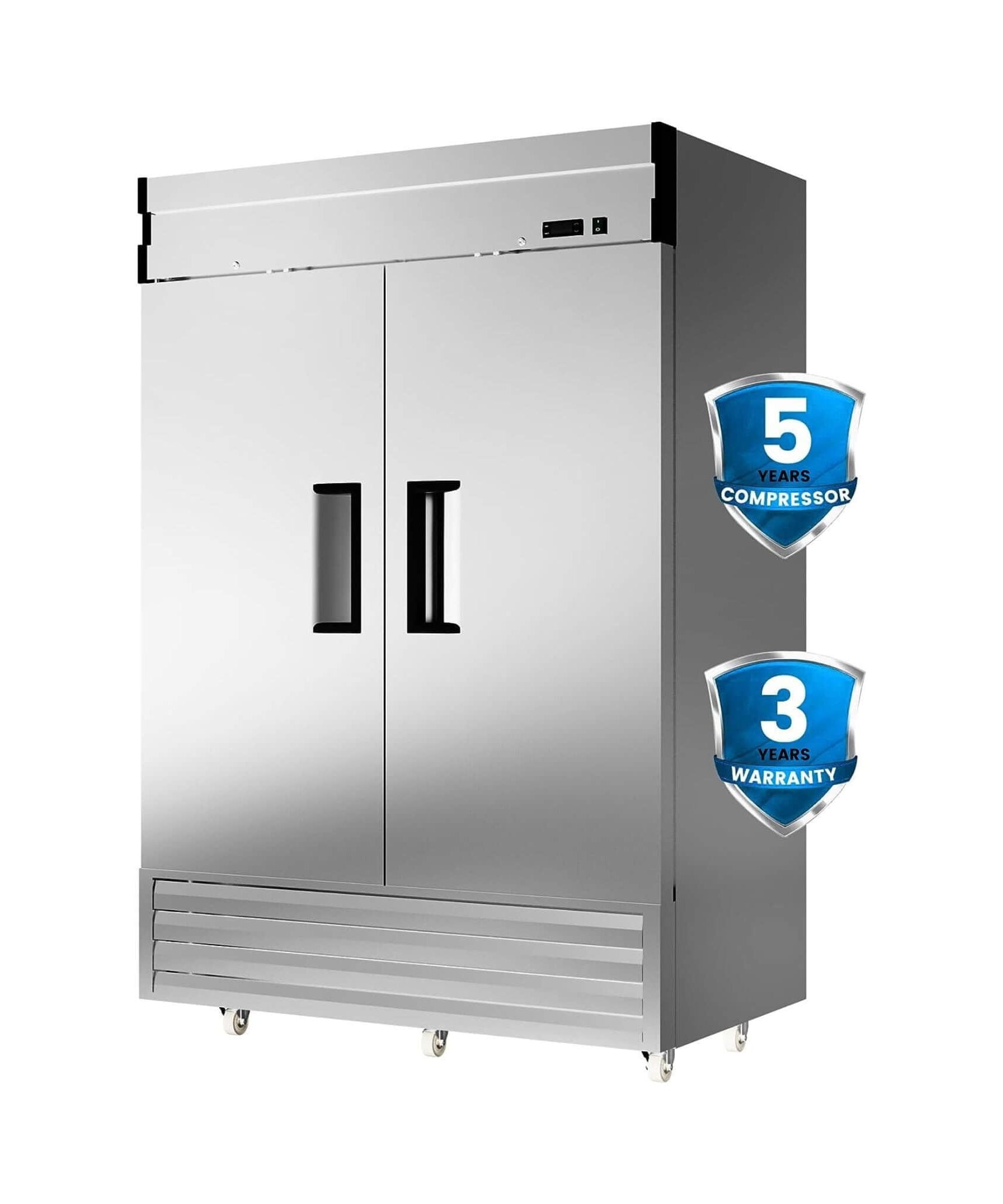 Heavy-Duty 54-Inch 2-Door Stainless Steel Commercial Freezer With OmniSmart Temperature Control (SAK91765)