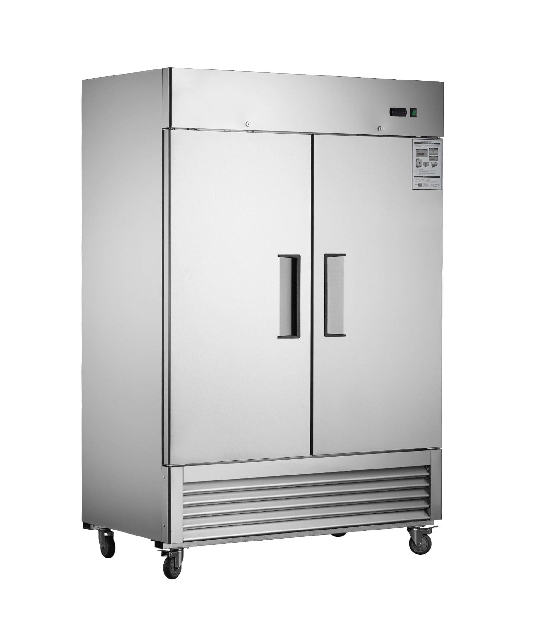Heavy-Duty 54-Inch Stainless Steel 2-Door Reach-In Upright Commercial Freezer (SAK66598)