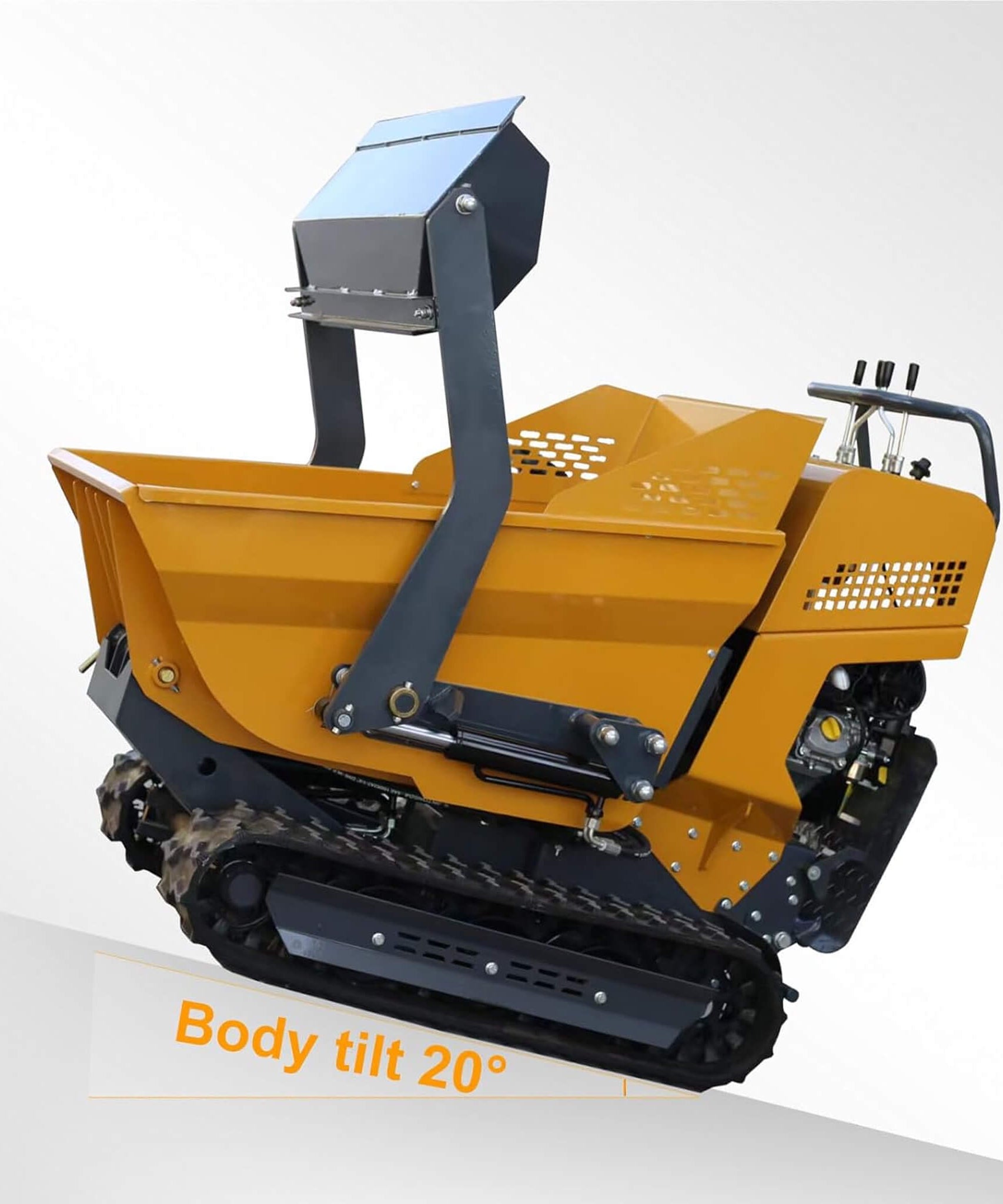 Heavy-Duty 6.5HP 1100LBS Tracked Hydraulic Dumper With Shovel (SAK62780)