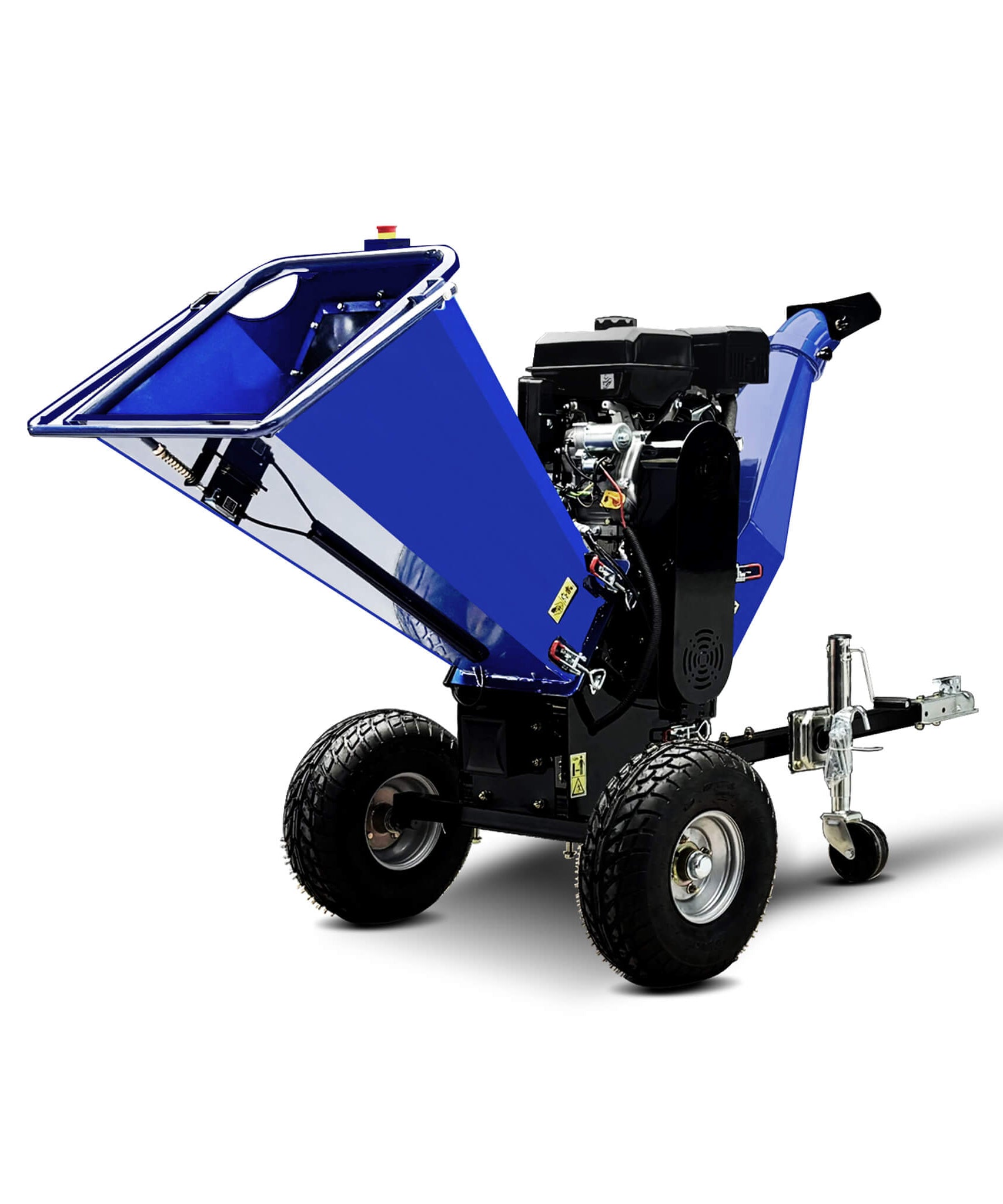 Heavy-Duty 6-Inch 15HP 420CC Towable Gas Drum Wood Chipper Shredder With Electric Start (SAK50896)