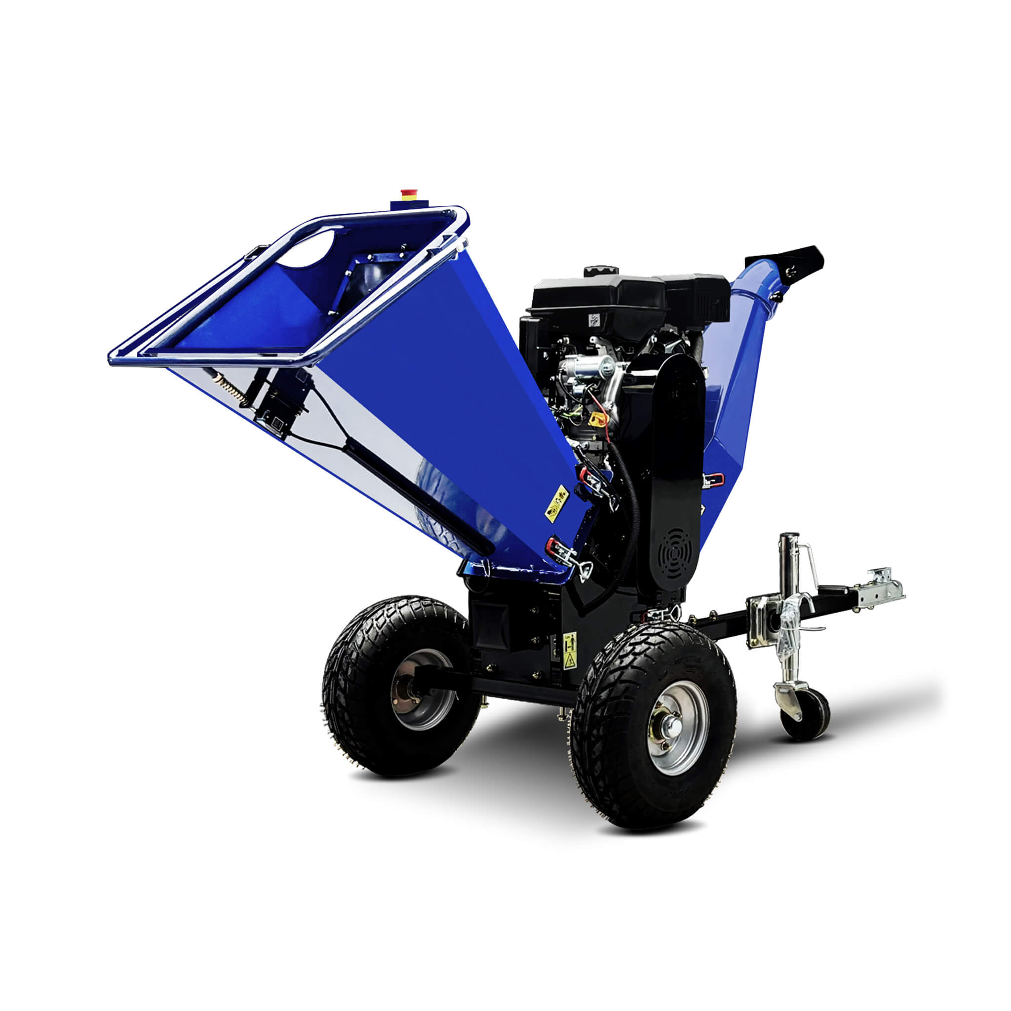 Heavy-Duty 6-Inch 15HP 420CC Towable Gas Drum Wood Chipper Shredder With Electric Start (SAK50896)
