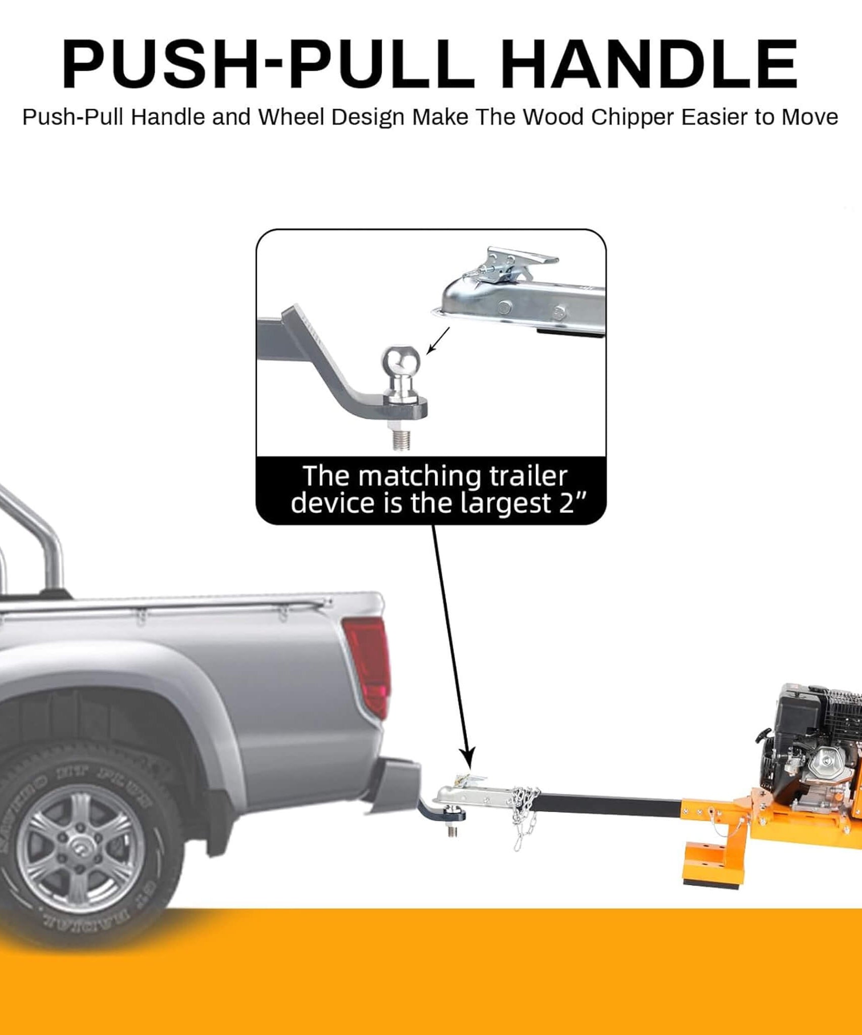 Heavy-Duty 6-Inch 420CC 15HP Towable Gas Wood Chipper Shredder (SAK84602)