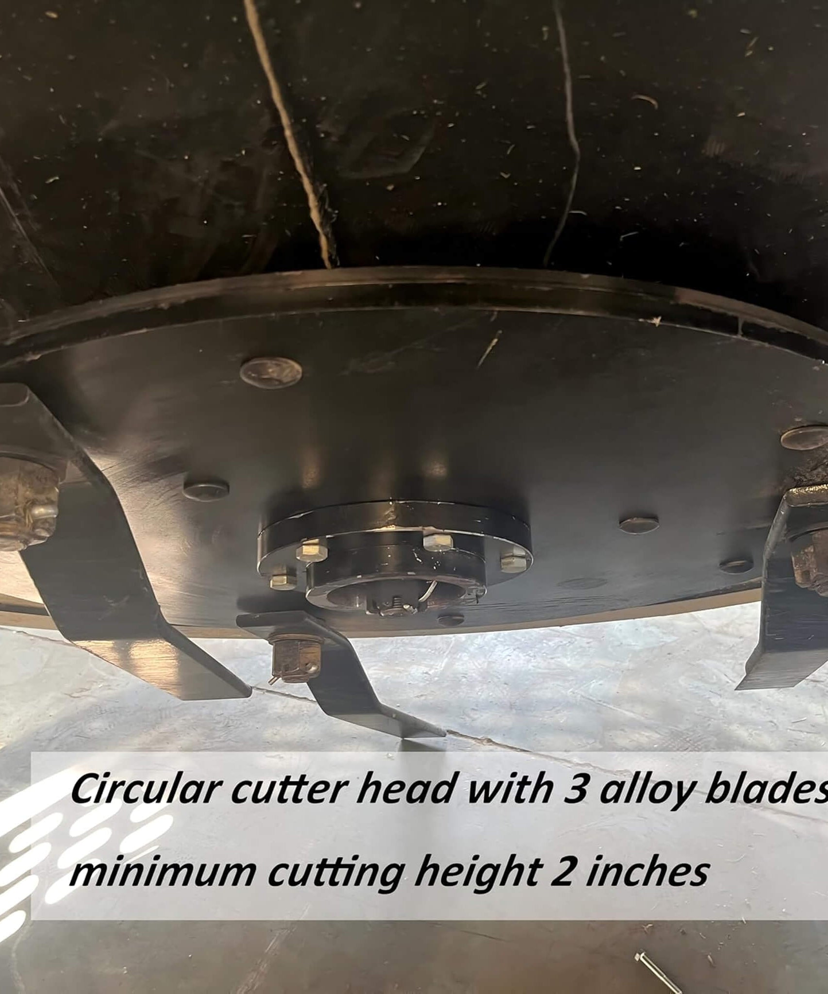 Heavy-Duty 66-Inch Open Front Deck Skid Steer Brush Cutter Attachment With 3 Steel Blades (SAK53108)