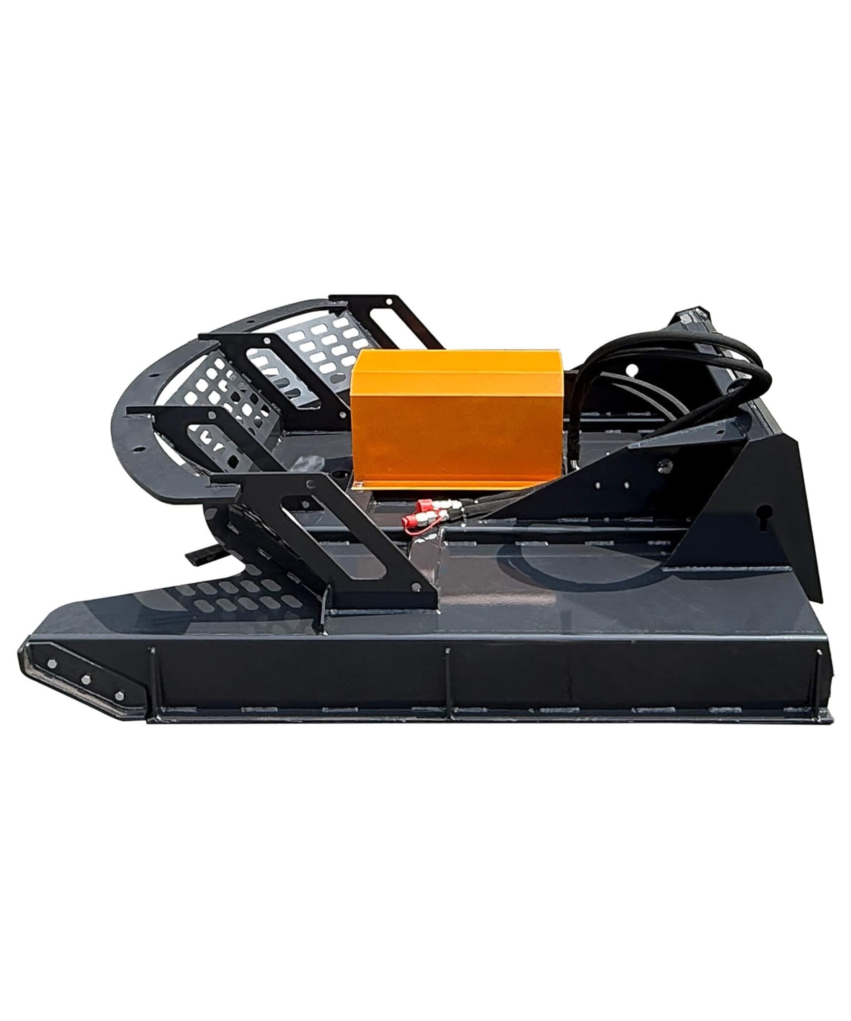 Heavy-Duty 66-Inch Open Front Deck Skid Steer Brush Cutter Attachment With 3 Steel Blades (SAK53108)