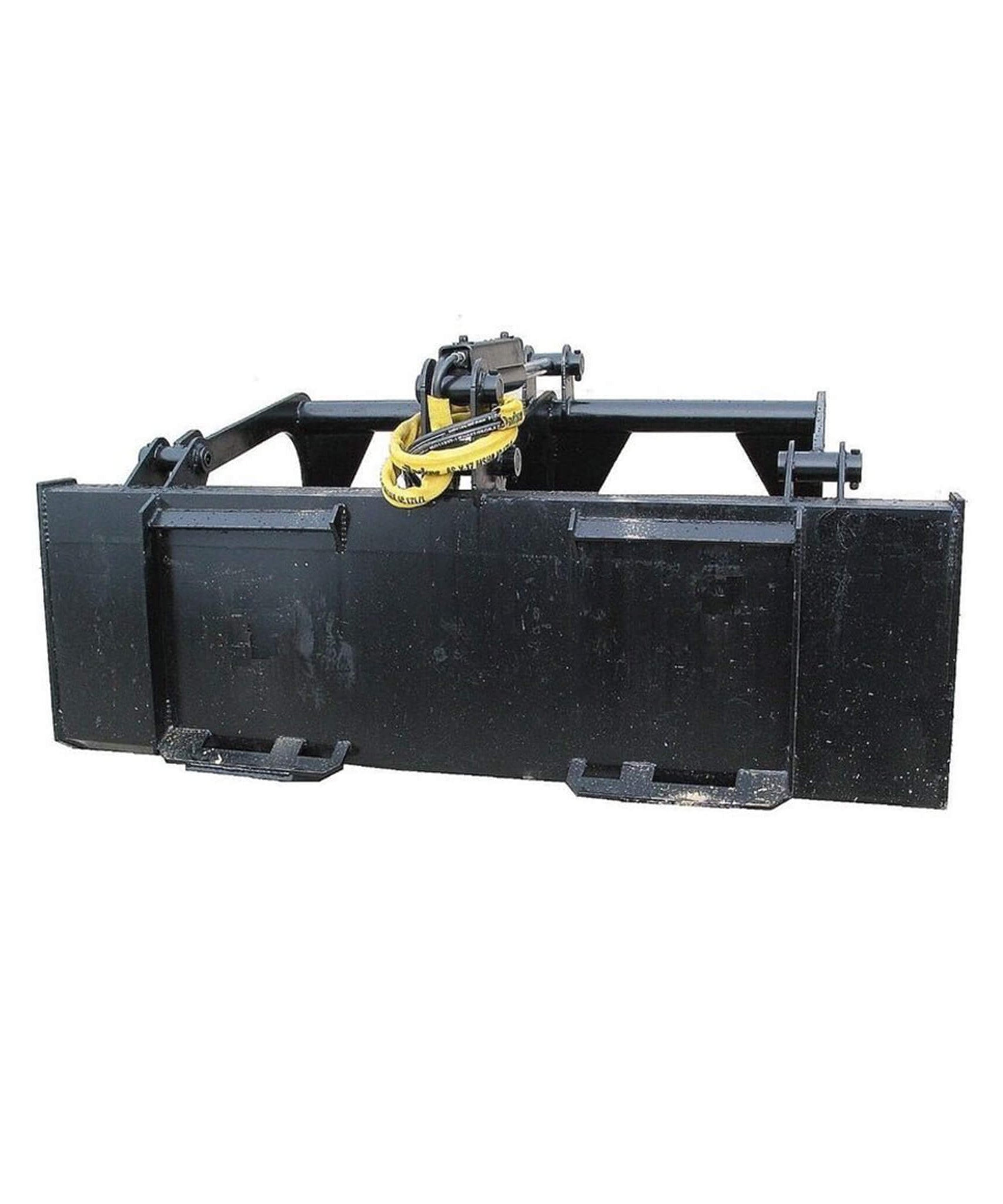 Heavy-Duty 66-Inch Rock Grapple Bucket Tractor Attachment With Tongs (SAK41697)