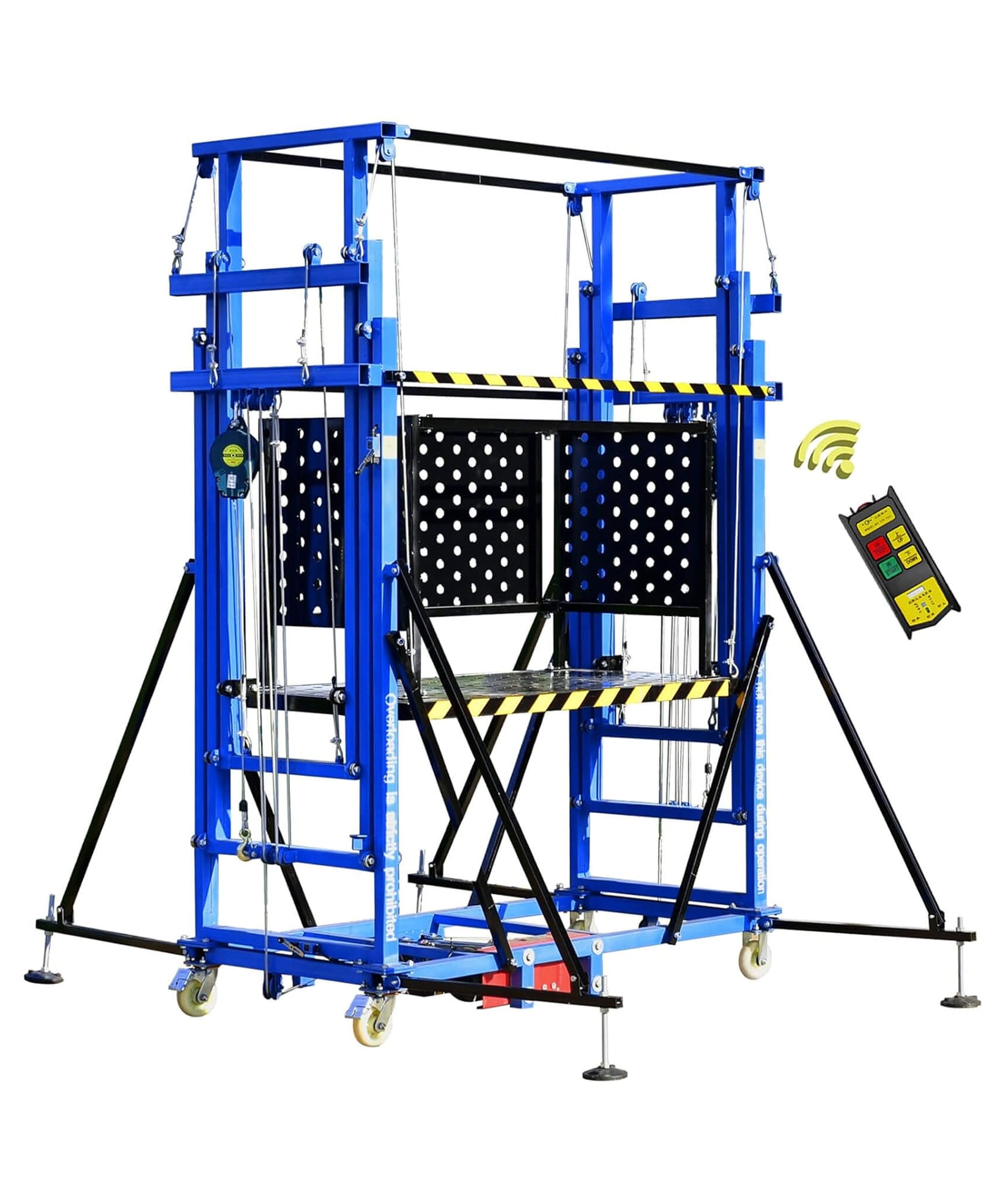Heavy-Duty 660-Pound Load Electric Scaffolding Lift Platform (SAK39164)