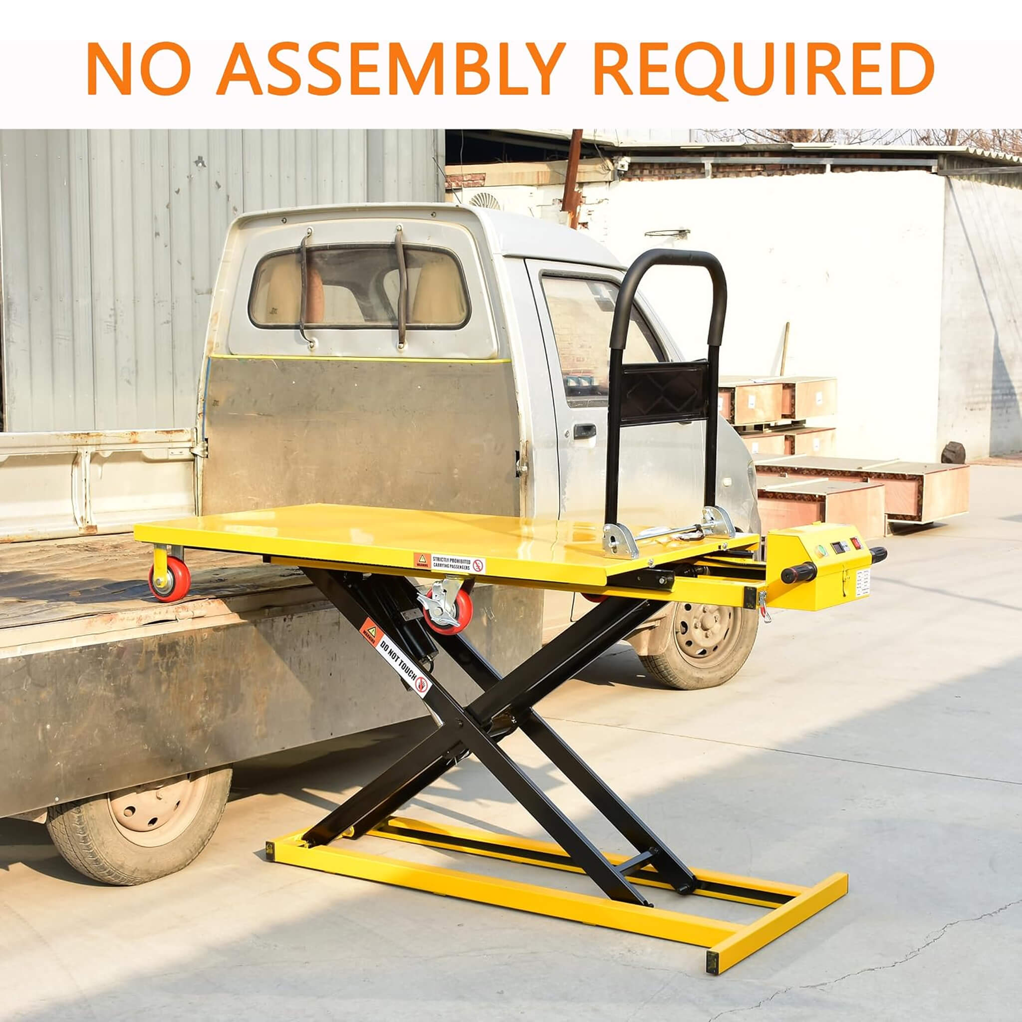 Heavy-Duty 660LBS Portable Electric Lift Table Handcart (SAK84613)