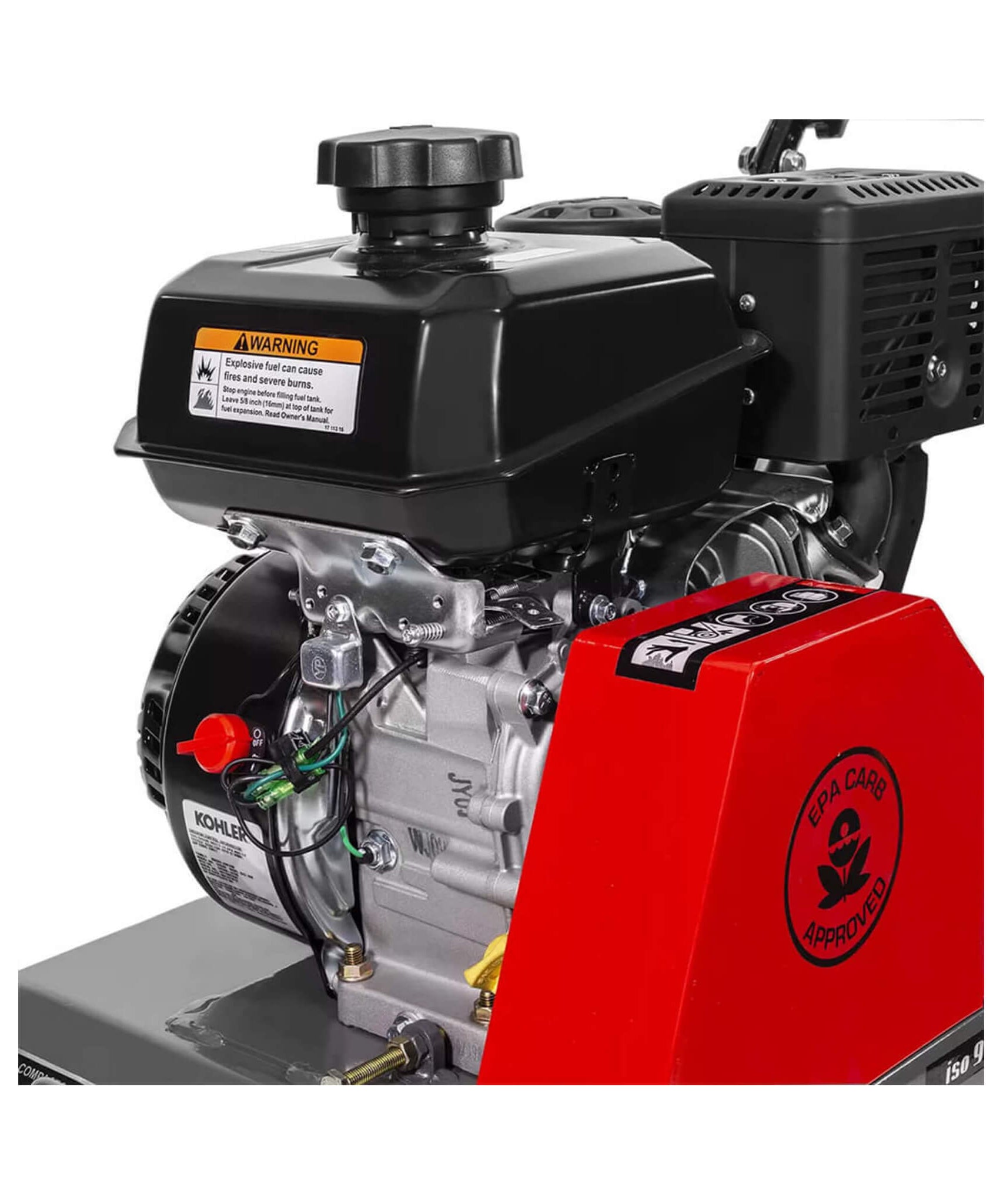 Heavy-Duty 6HP Industrial Gas-Powered Quad Clean Vibratory Plate Dirt Soil Road Compactor (SAK97512)