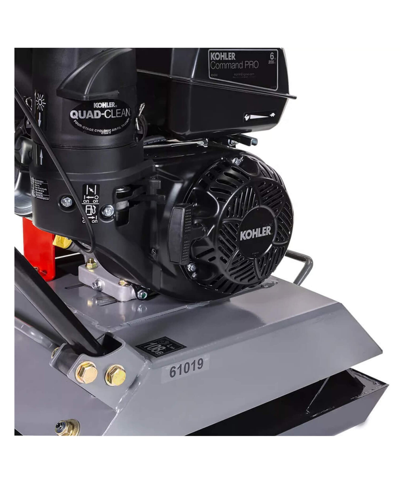 Heavy-Duty 6HP Industrial Gas-Powered Quad Clean Vibratory Plate Dirt Soil Road Compactor (SAK97512)