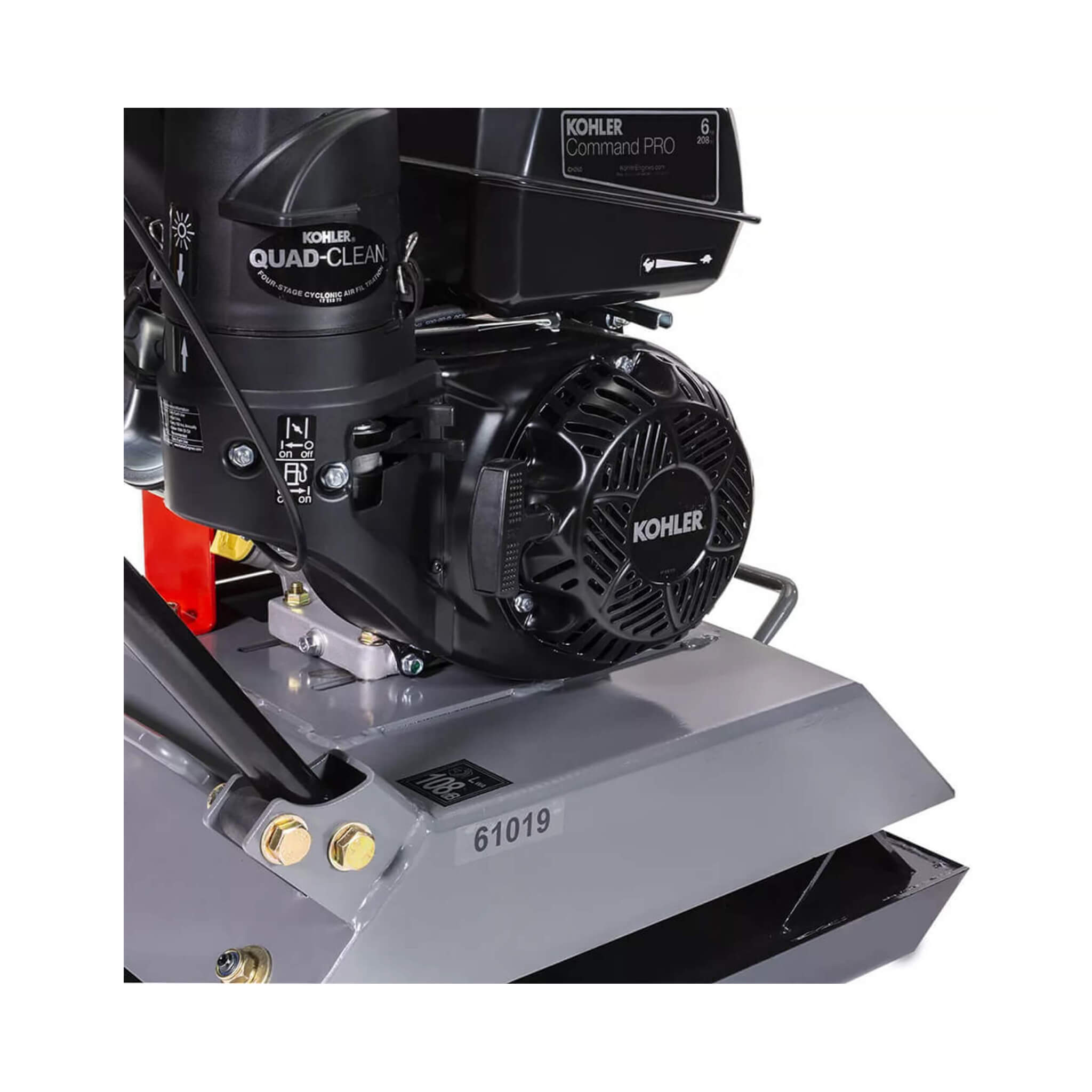 Heavy-Duty 6HP Industrial Gas-Powered Quad Clean Vibratory Plate Dirt Soil Road Compactor (SAK97512)