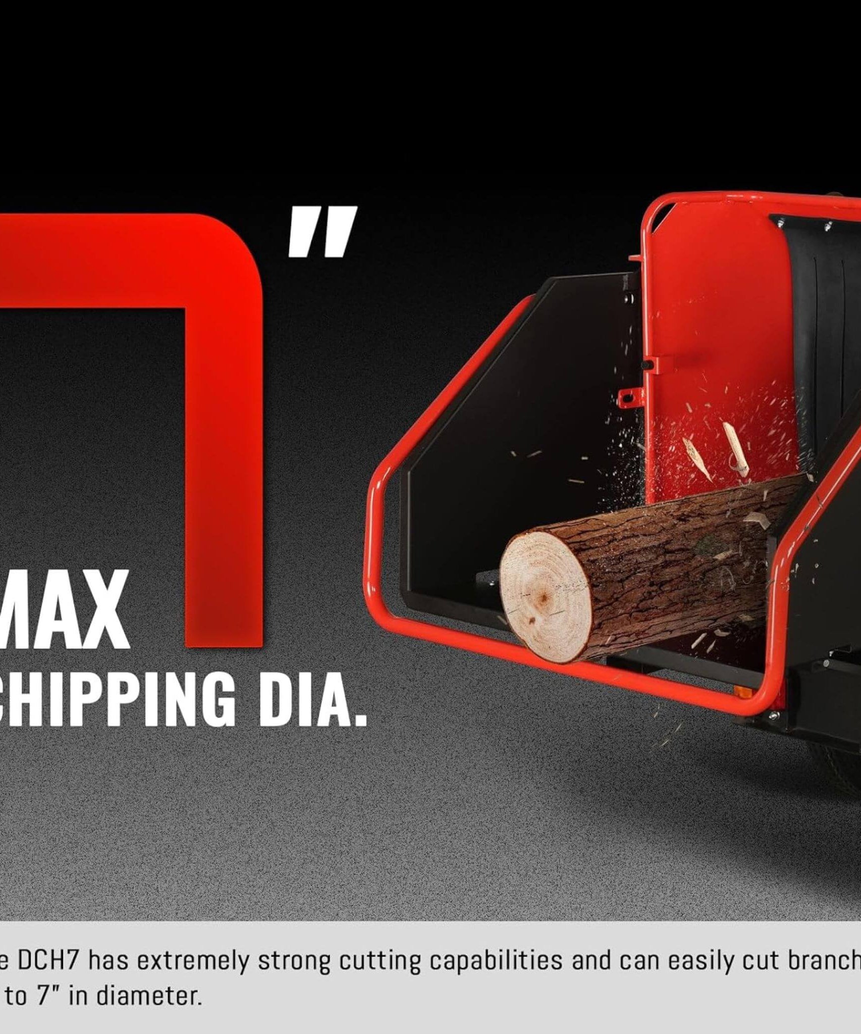 Heavy-Duty 7-Inch 750CC 25HP Hydraulic Feed Towable Electric Start Wood Chipper (SAK27190)