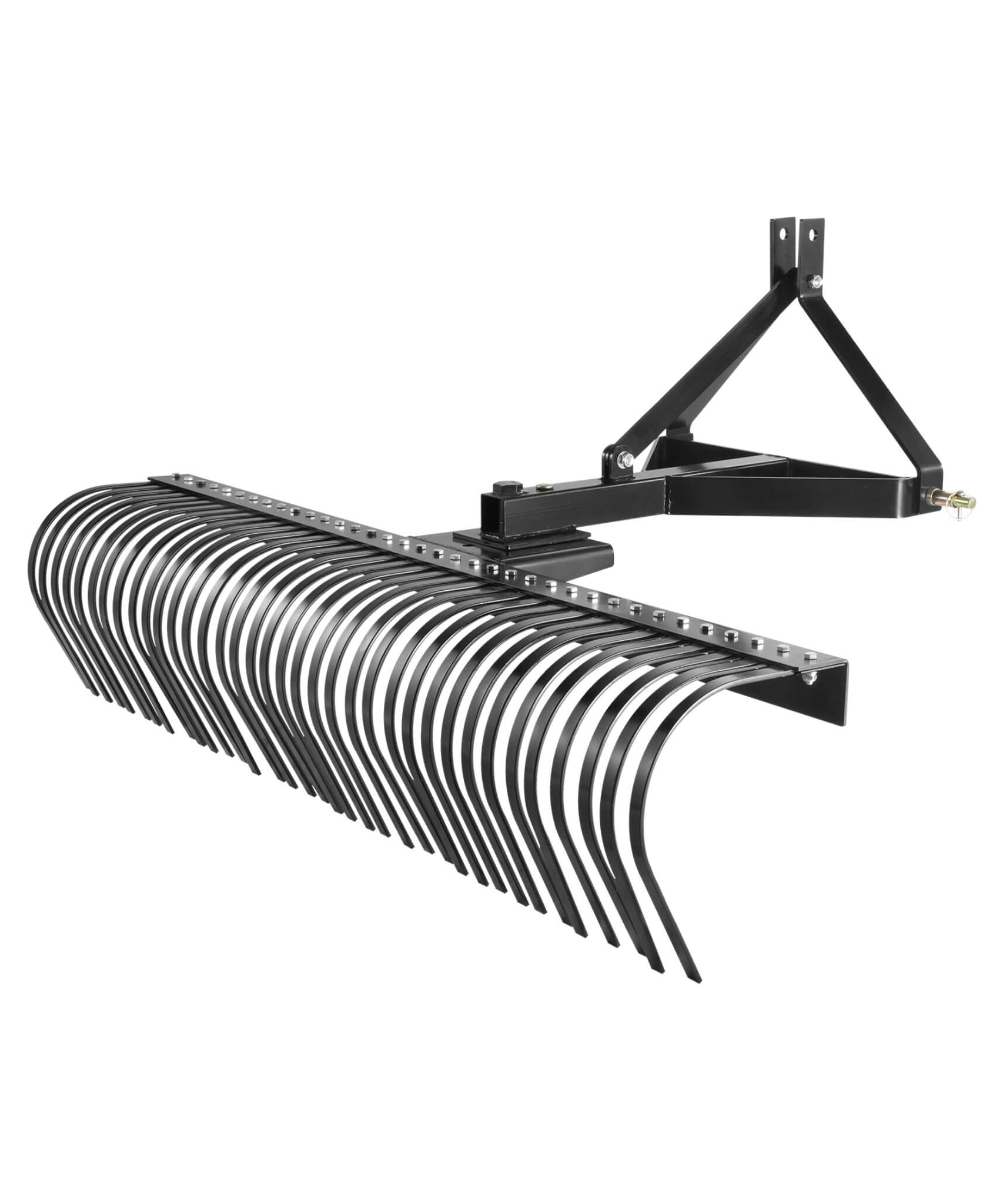 Heavy-Duty 72-Inch 3-Point Tow Behind Tractor Dethatcher Attachment With Steel Tines (SAK79426)
