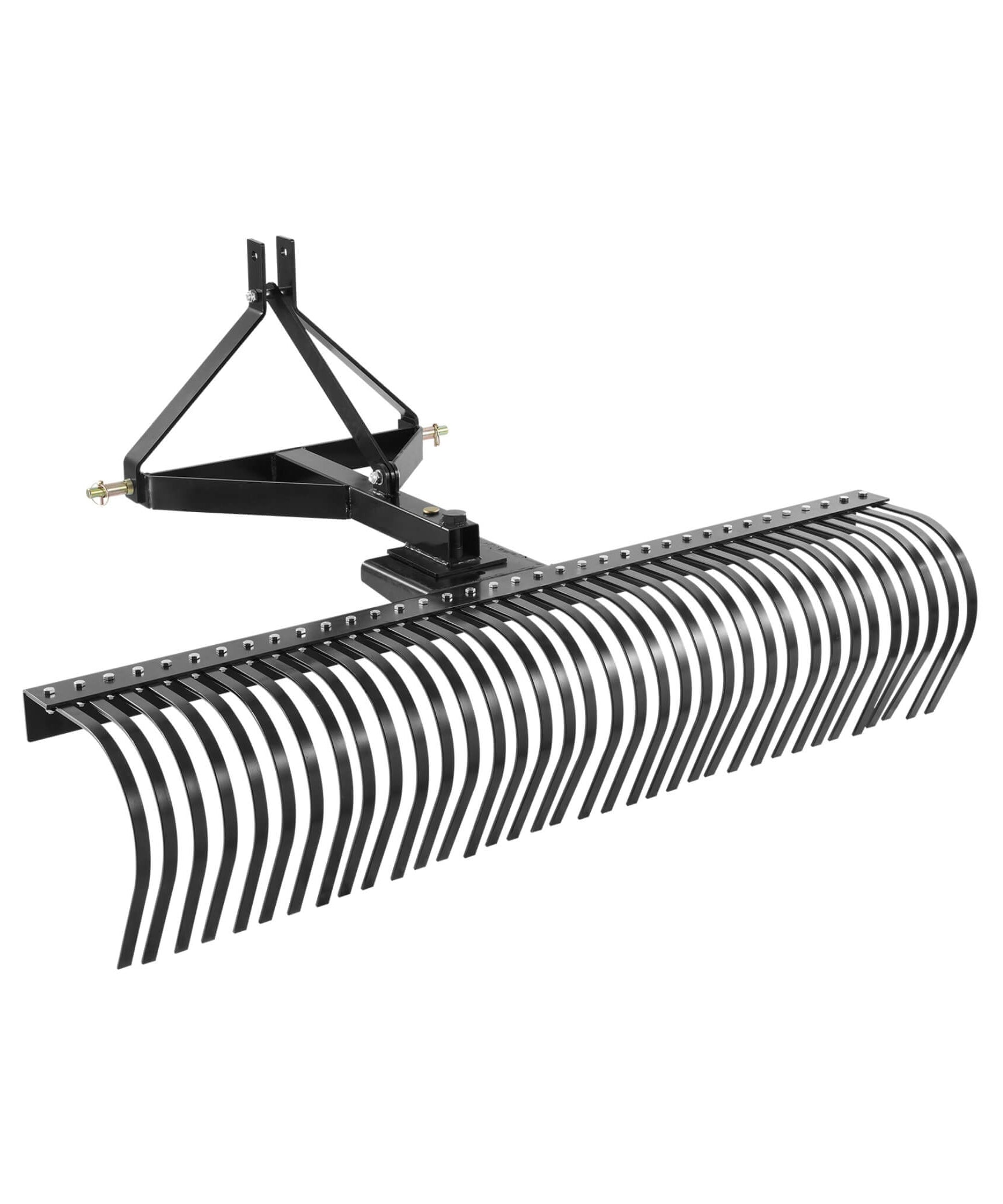Heavy-Duty 72-Inch 3-Point Tow Behind Tractor Dethatcher Attachment With Steel Tines (SAK79426)