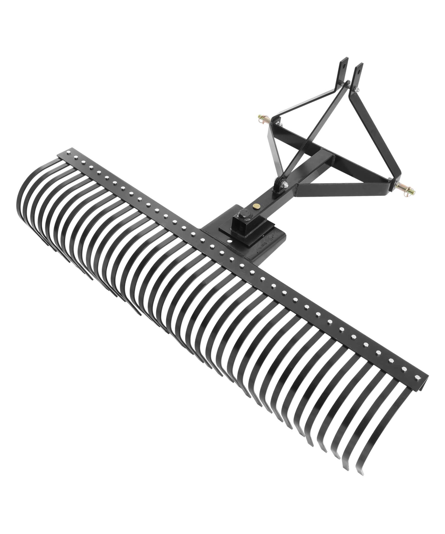 Heavy-Duty 72-Inch 3-Point Tow Behind Tractor Dethatcher Attachment With Steel Tines (SAK79426)